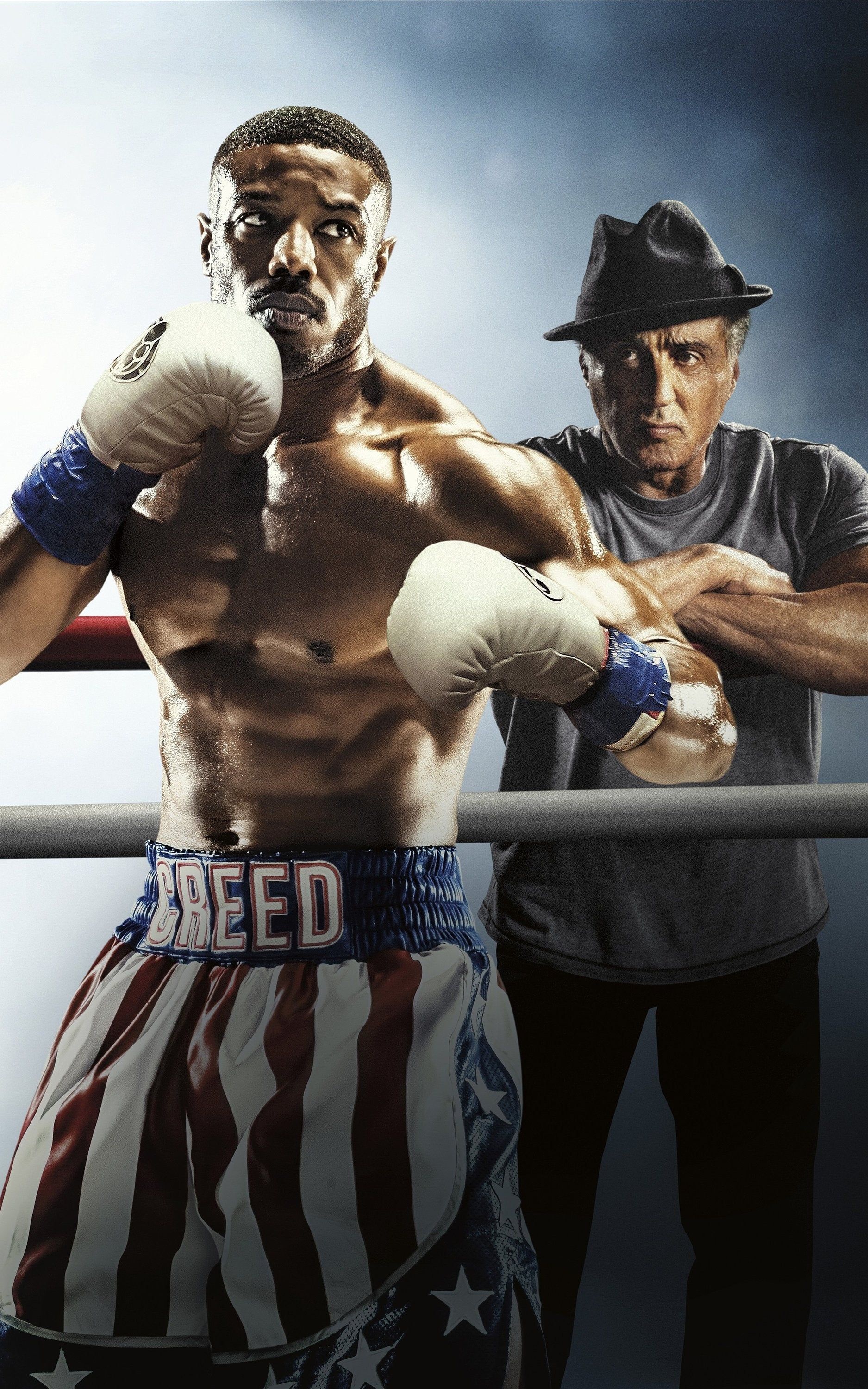 Creed movie, Rocky Balboa, Adonis Johnson, Sylvester Stallone's role, 1880x3000 HD Phone