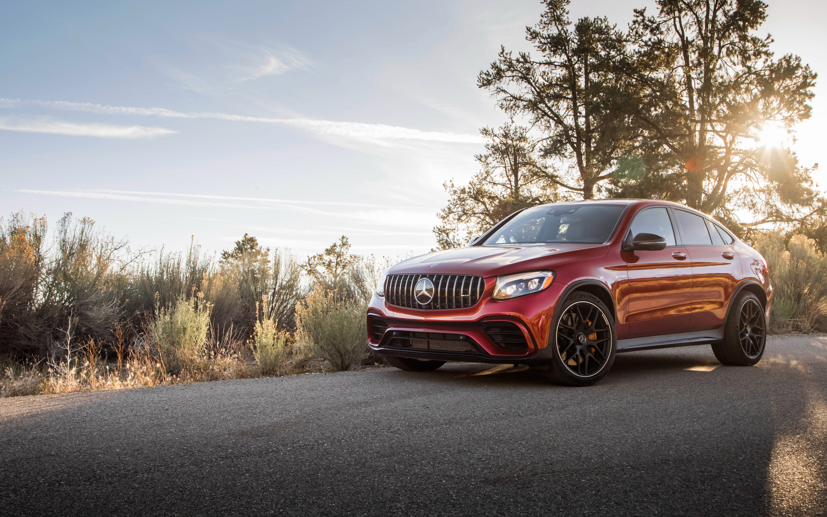 Mercedes-Benz GLC, Coupe 63s AMG 4Matic, High-quality HD pictures, New red GLC, 2880x1800 HD Desktop