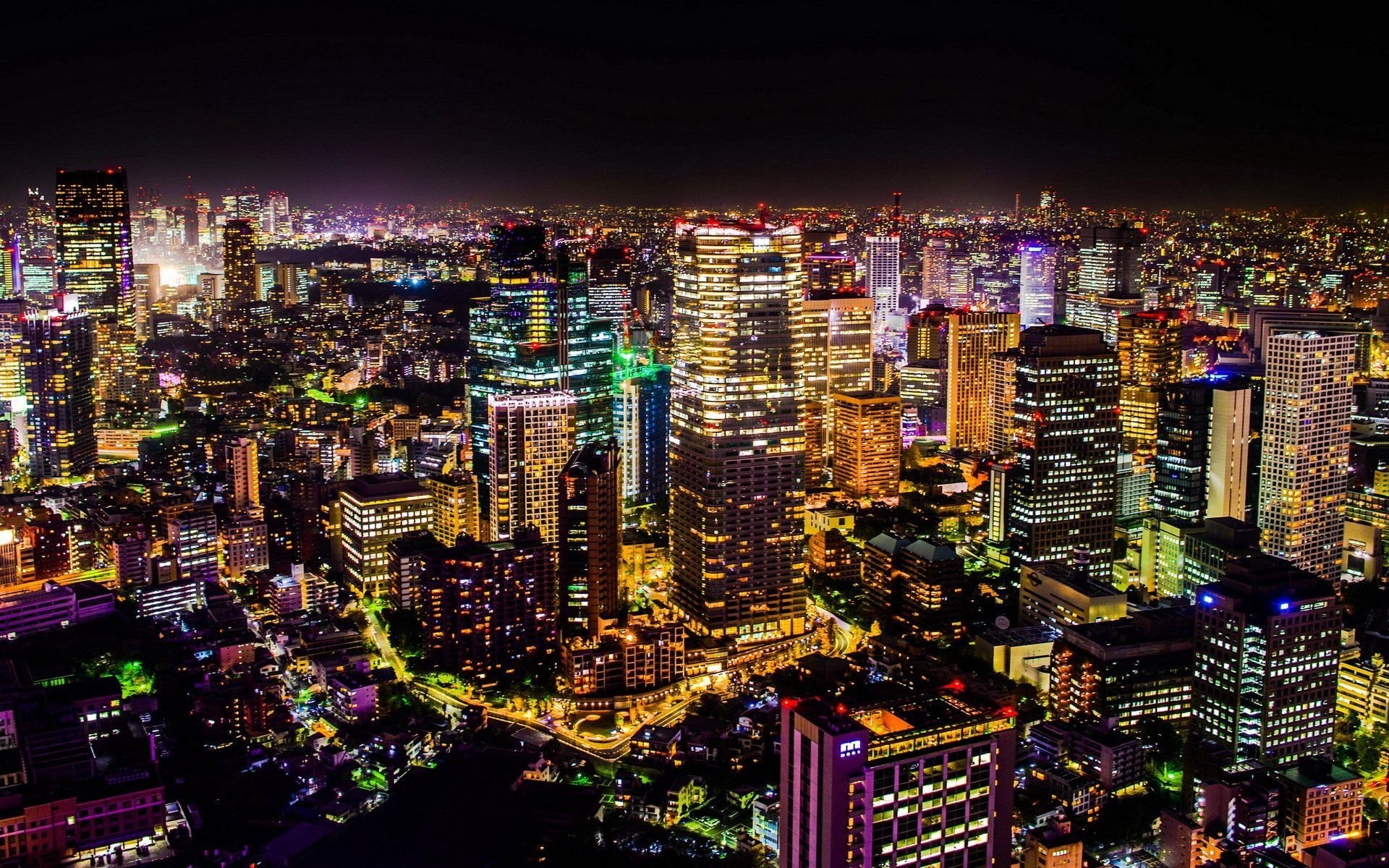 Japan Skyline, Tokyo at night, Top free backgrounds, Travels, 1920x1200 HD Desktop