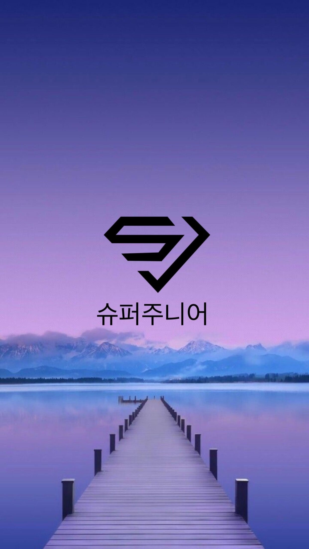 Super Junior logo, Geometric backgrounds, Ink art, Imaginary landscapes, 1250x2210 HD Phone