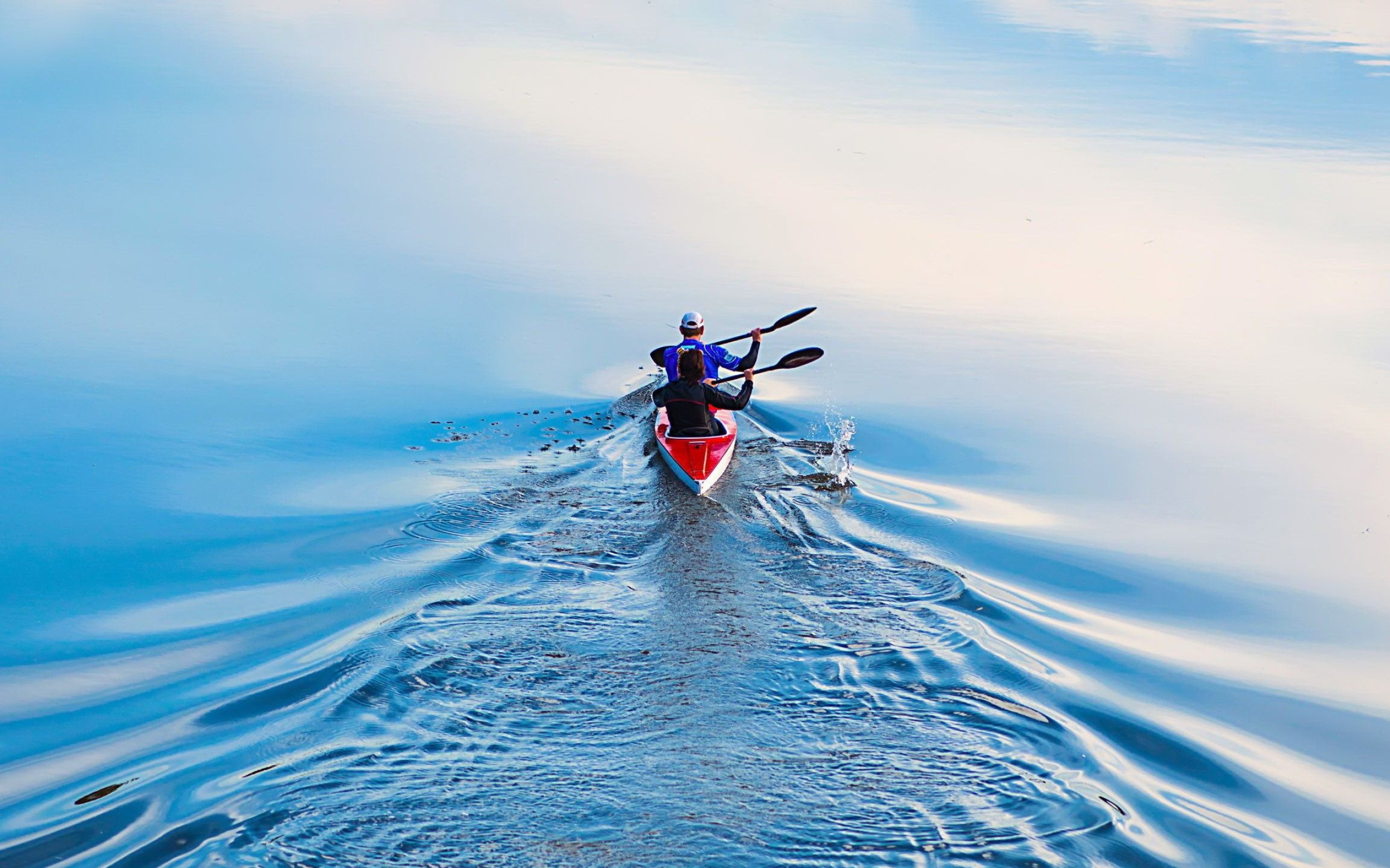 Rowing: Recreational kayaking, A water sports discipline that is popular among travelers. 2560x1600 HD Wallpaper.
