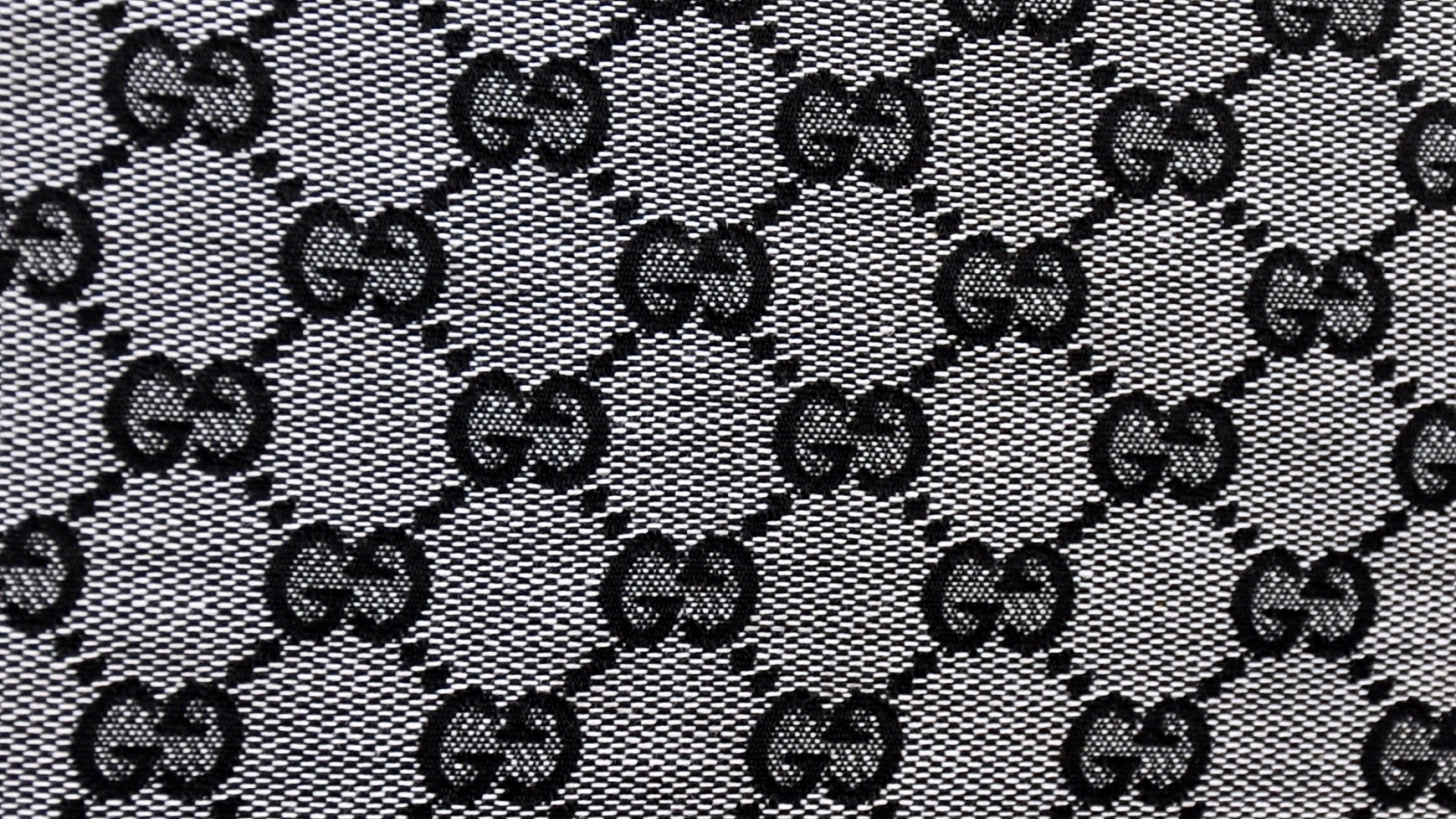 Gucci: Black and white, Luxury brand iconic pattern, Fashion. 1920x1080 Full HD Wallpaper.