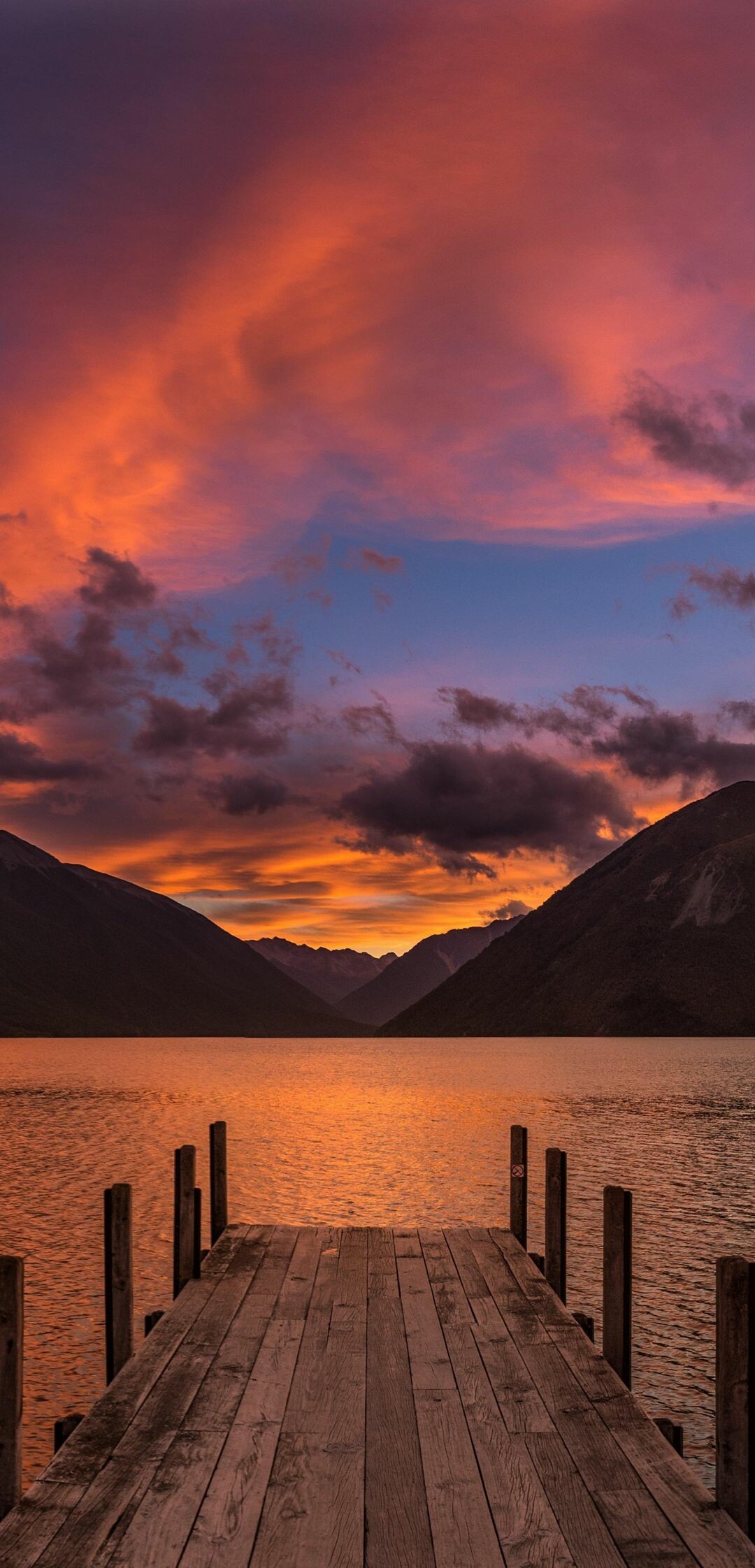 New Zealand: Lake Rotoiti, The capital was moved from Auckland to Wellington in 1865. 1080x2250 HD Wallpaper.