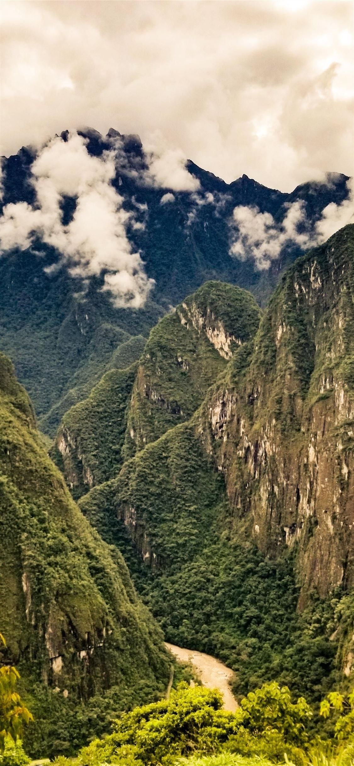 Peruvian Andes, Machu Picchu, Mountain Landscape, 1130x2440 HD Phone