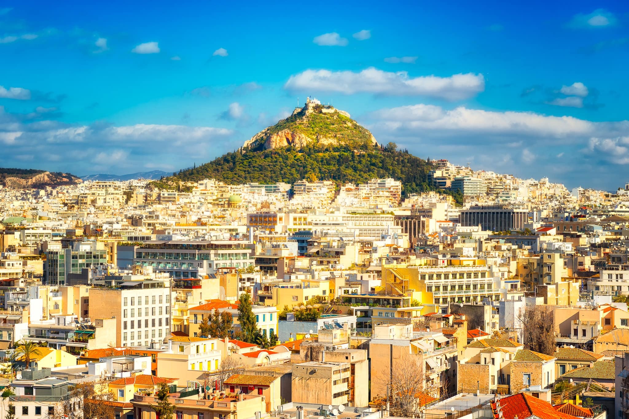 Mount Lycabettus, Panoramic views, Athens cityscape, Hiking destination, 2050x1370 HD Desktop