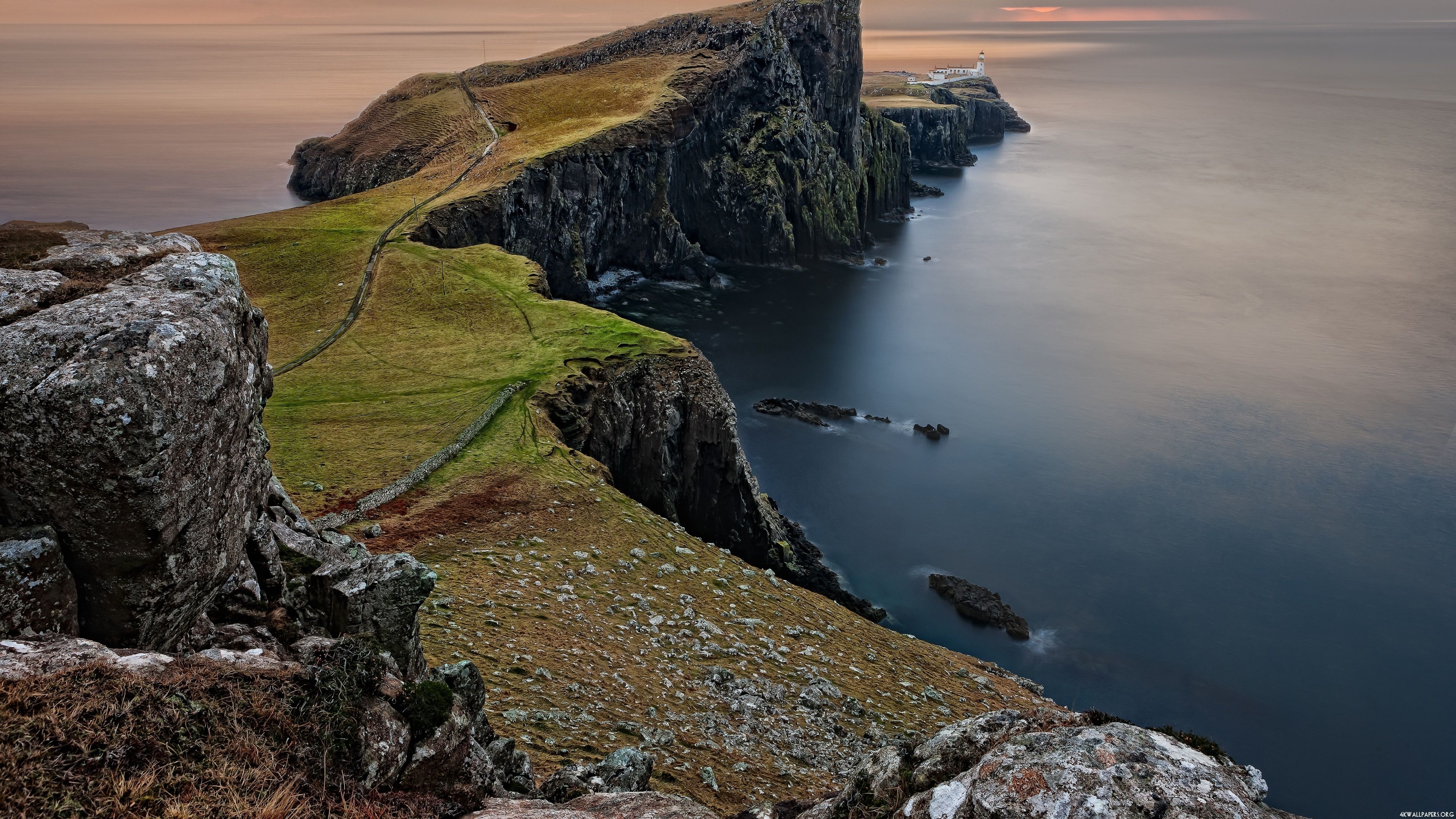 Faroe Islands, Cliff wallpapers, Natural wonders, Coastal scenery, 3840x2160 4K Desktop