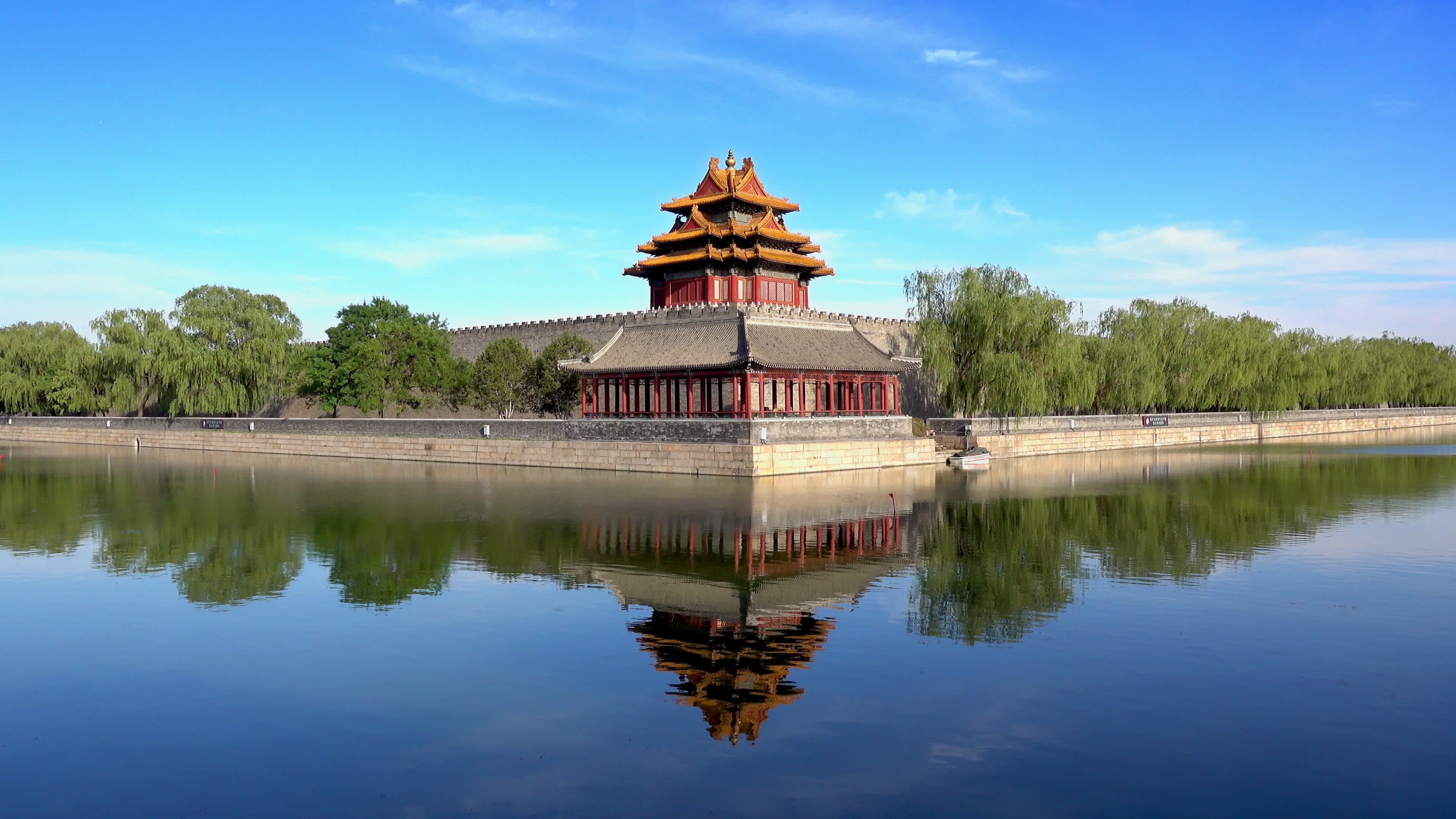 The Summer Palace, Corner tower, Imperial palace, Beijing's architectural marvel, 3840x2160 4K Desktop