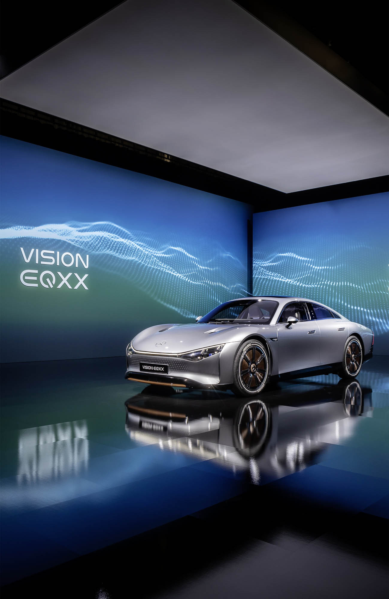 Mercedes-Benz VISION EQXX, 2022 concept car, Electric vehicle, Futuristic design, 1300x2000 HD Phone