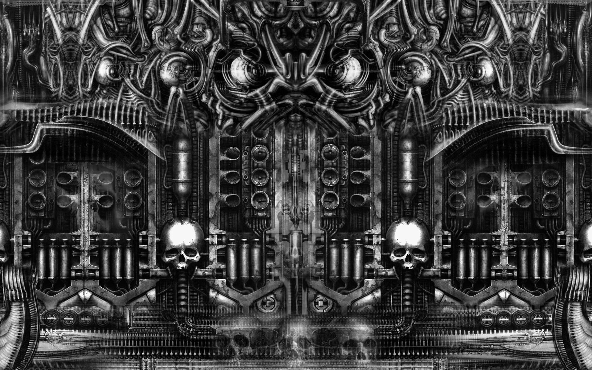H.R. Giger: Necronomicon 1, "The Gates" Artwork. 1920x1200 HD Wallpaper.