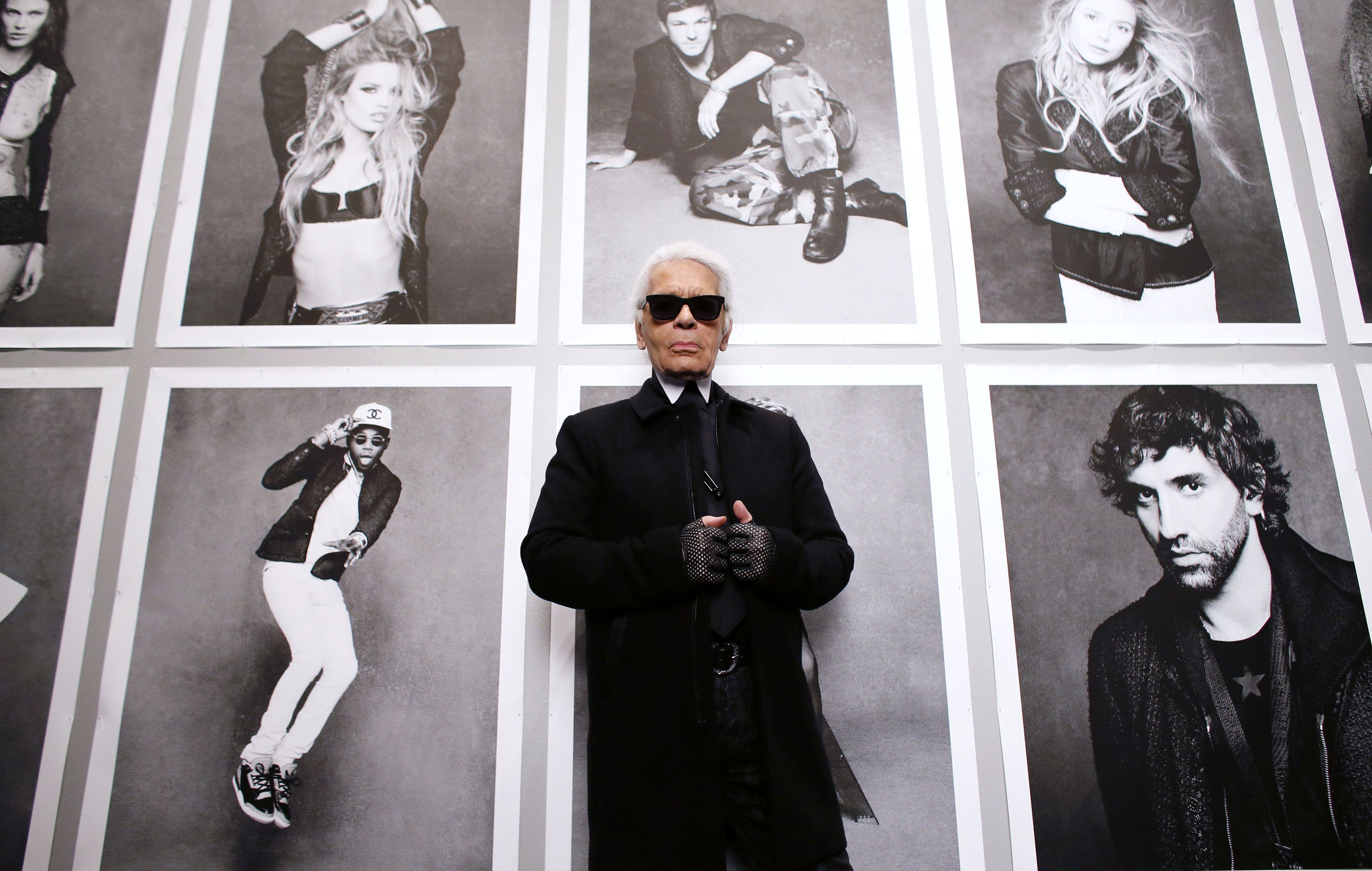 Karl Lagerfeld, Fashion redefined, Modern icon, Time magazine, 3040x1940 HD Desktop