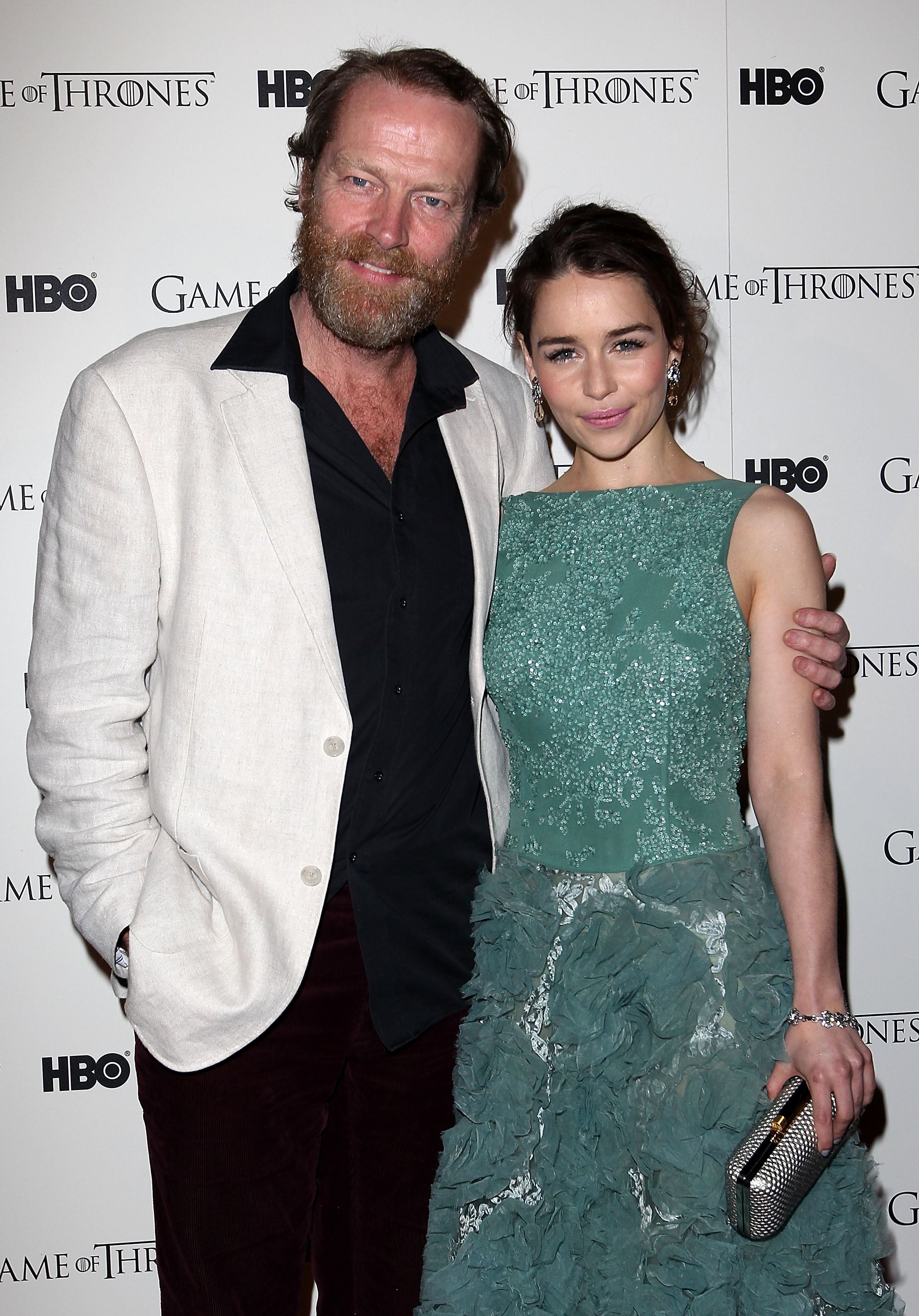 Iain Glen, Game of Thrones star, Emilia Clarke, Aneurysms, 2100x3000 HD Handy