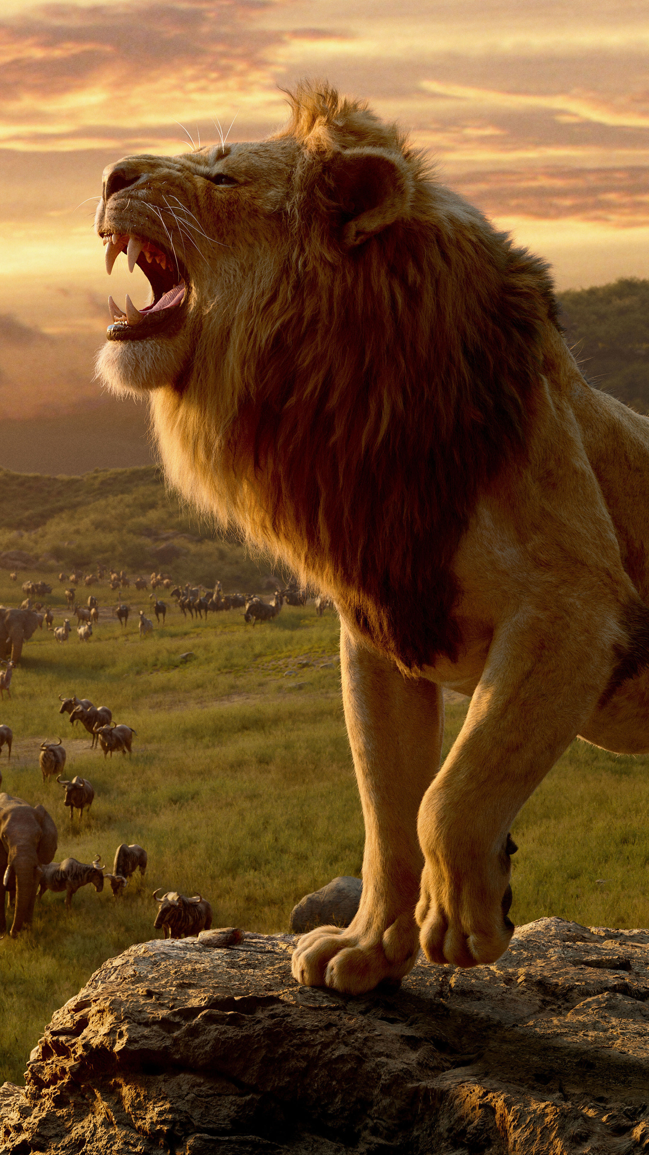 Lion King, Animated masterpiece, Simba's journey, Pride Lands, 2160x3840 4K Handy
