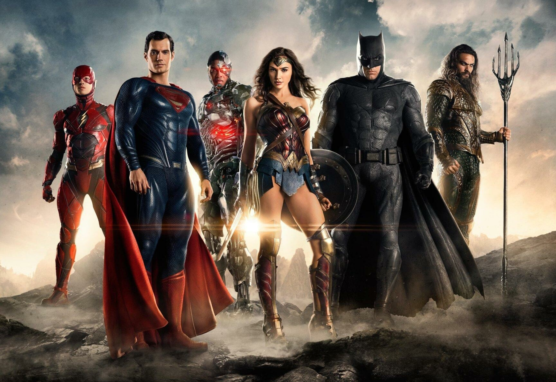 DC: Justice League, Batman, Wonder Woman, Flash, Aquaman, Cyborg, Superman. 1920x1320 HD Wallpaper.