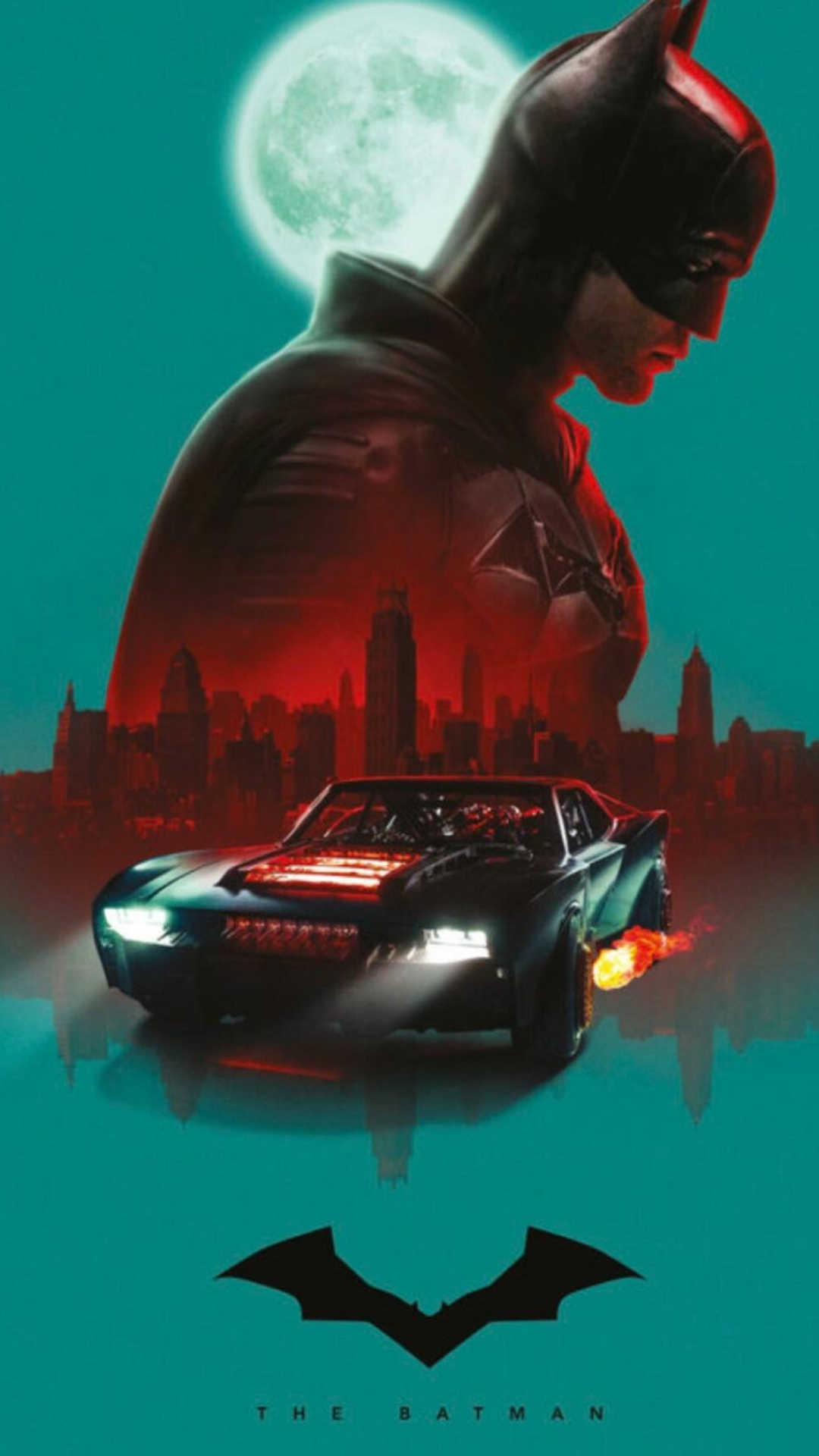 The Batman (2022): The film is directed, co-produced, and co-written by Matt Reeves. 1080x1920 Full HD Background.