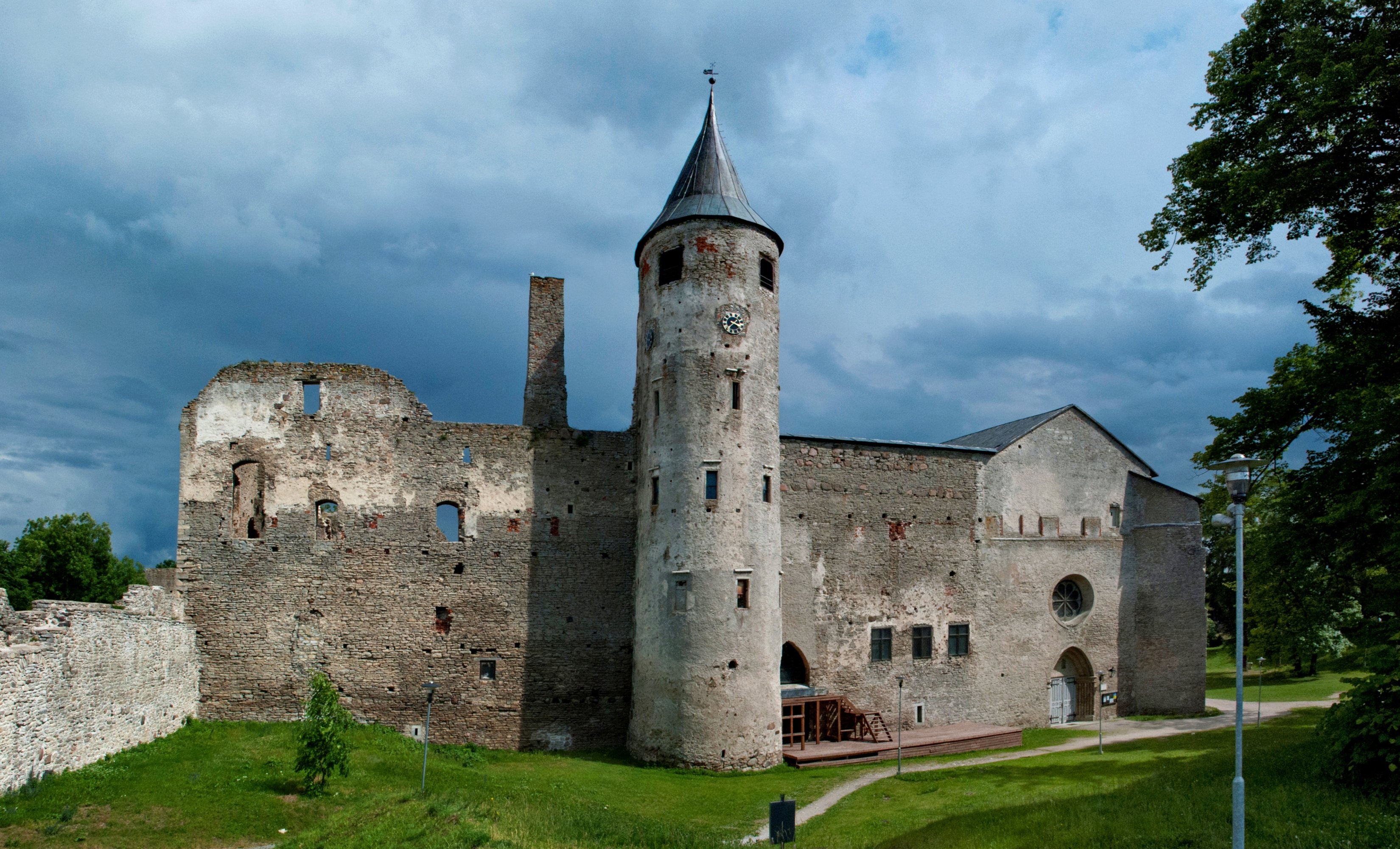 Estonia ruins castle, Haapsalu castle, Cities wallpapers, 3300x2000 HD Desktop