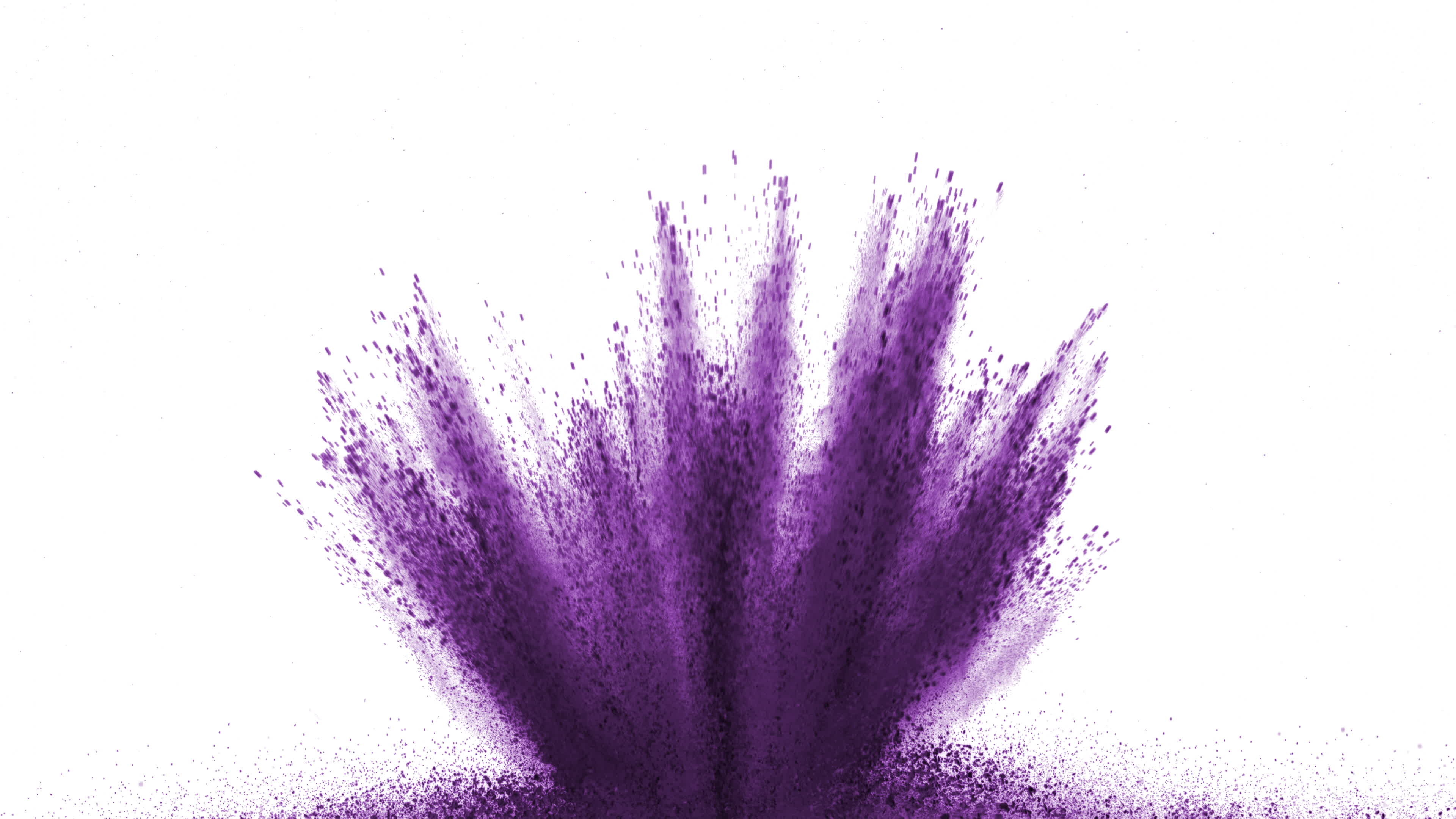 Purple powder exploding, Slow motion, 3840x2160 4K Desktop