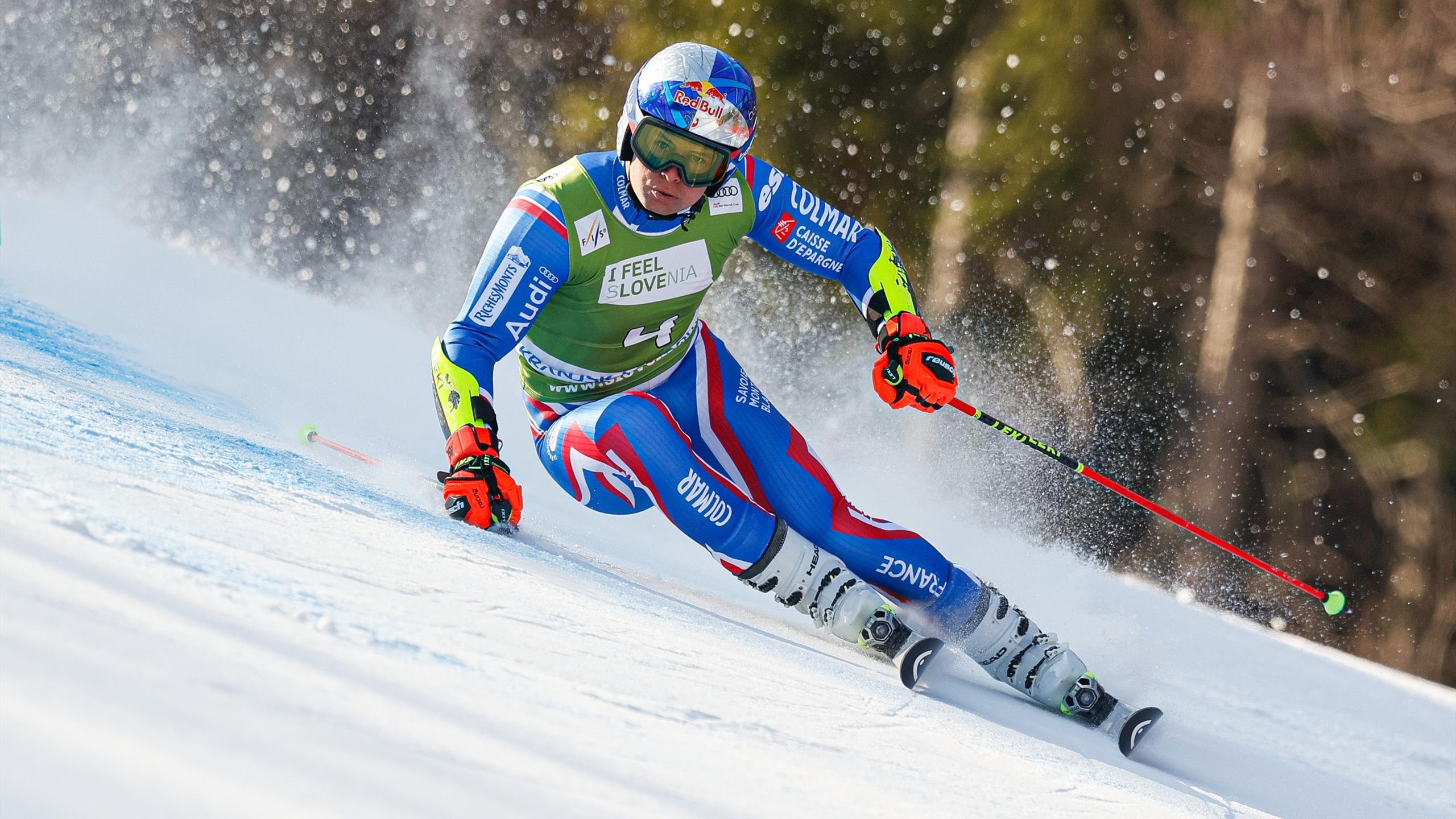 Alexis Pinturault, Alpine skiing, Slalom, French skier, 2560x1440 HD Desktop