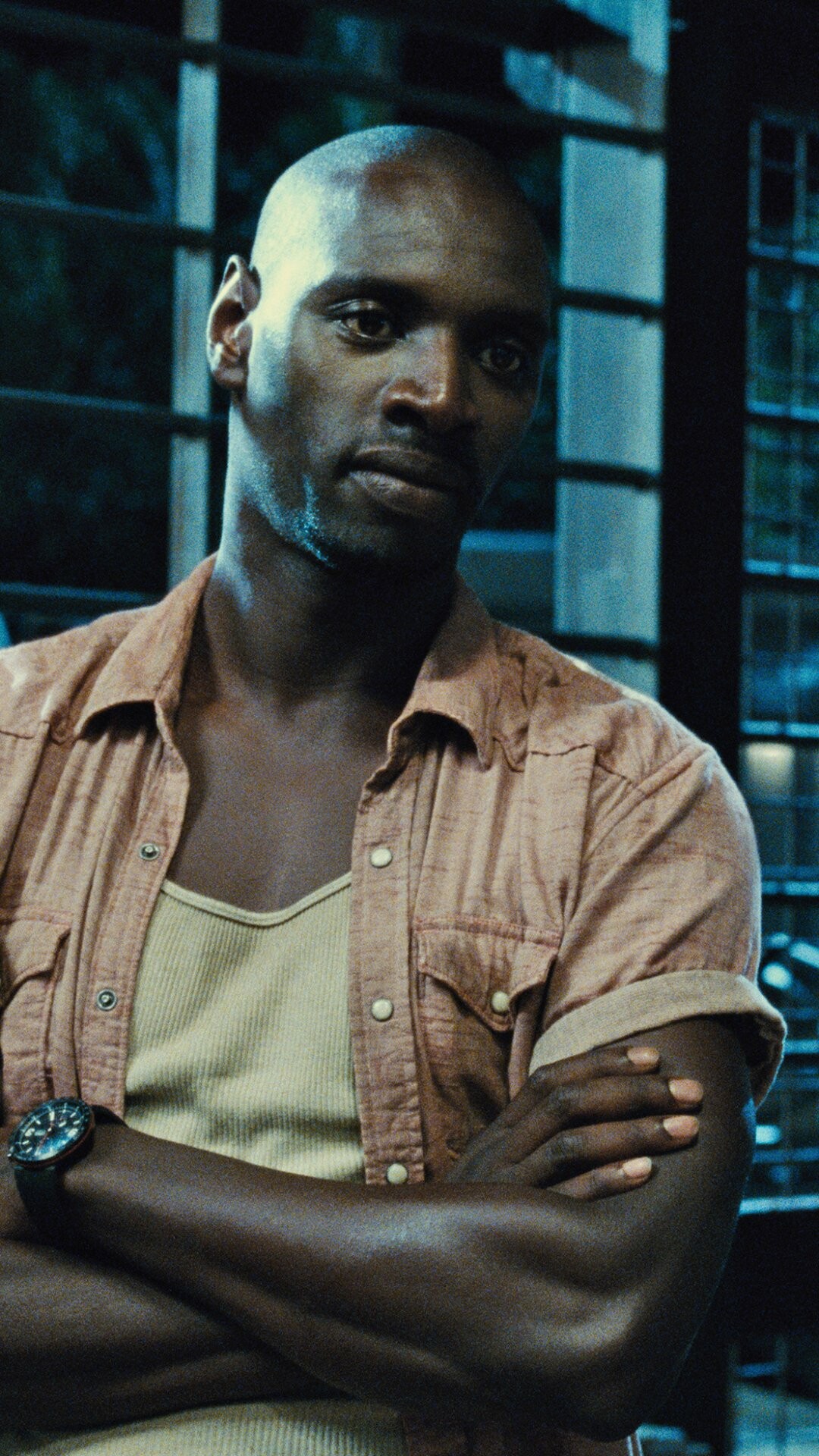 Omar Sy: Barry, Movie character, Jurassic World. 1080x1920 Full HD Background.
