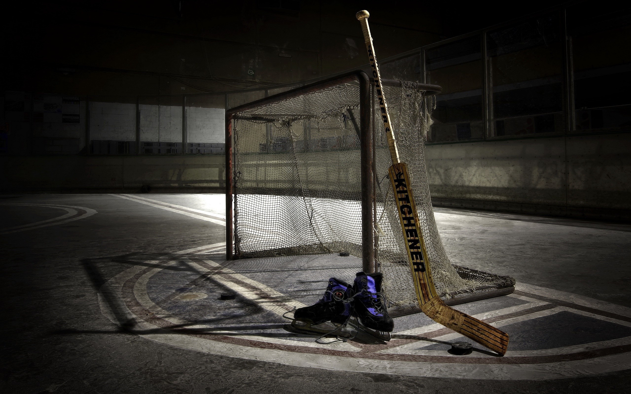 Hockey equipment, Hockey Rink Wallpaper, 2560x1600 HD Desktop