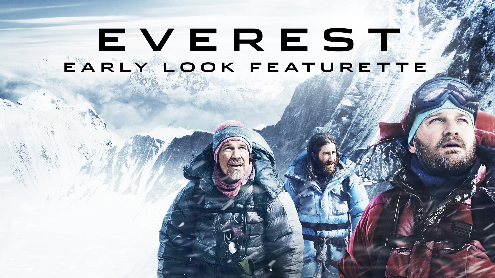 Everest (Movie 2015): Jason Clarke, Jake Gyllenhaal, Josh Brolin, A 2015 biographical survival adventure film. 1920x1080 Full HD Background.