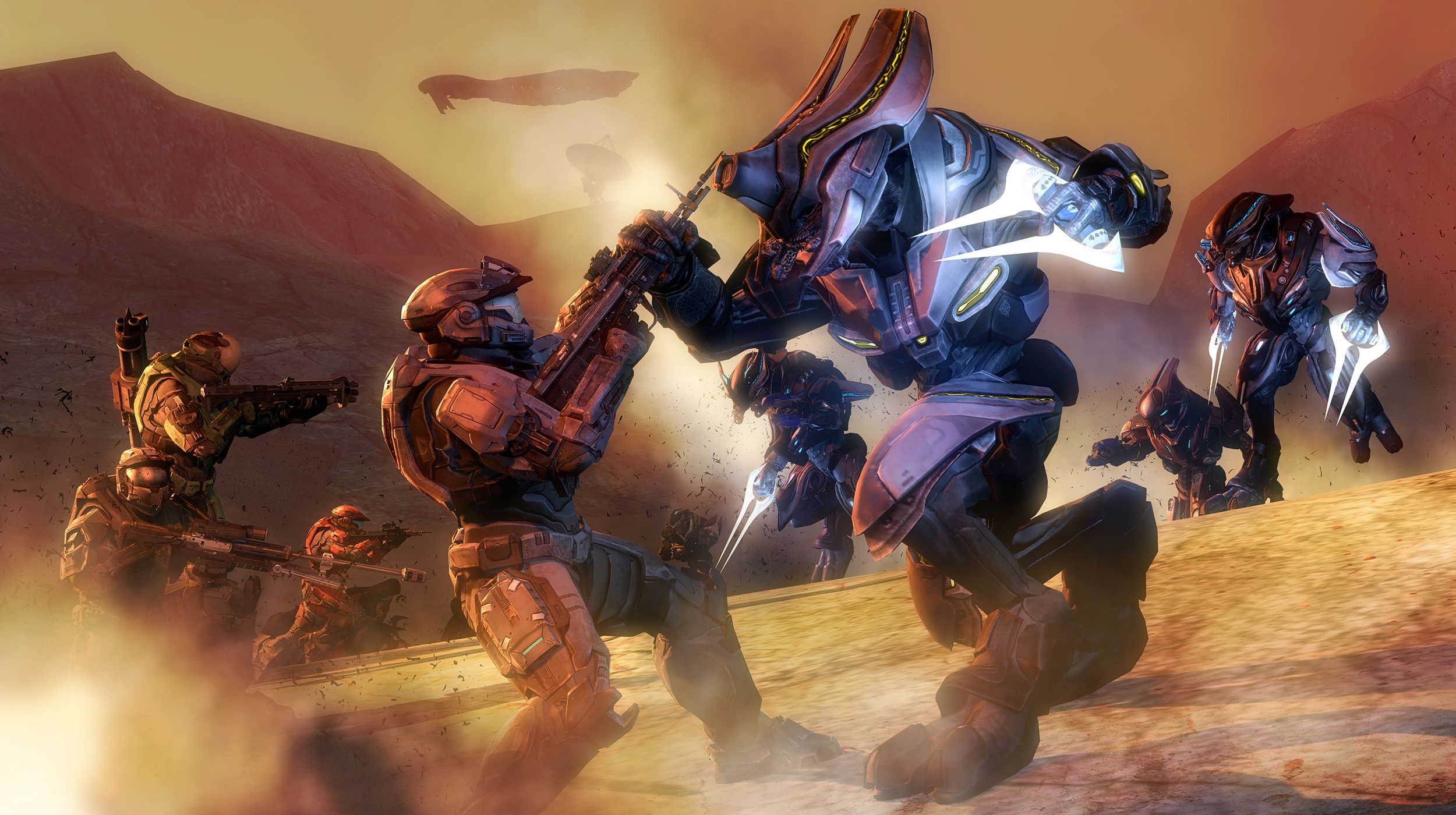 Halo covenant war, Intergalactic conflict, Epic battles, Master Chief's journey, 2500x1400 HD Desktop