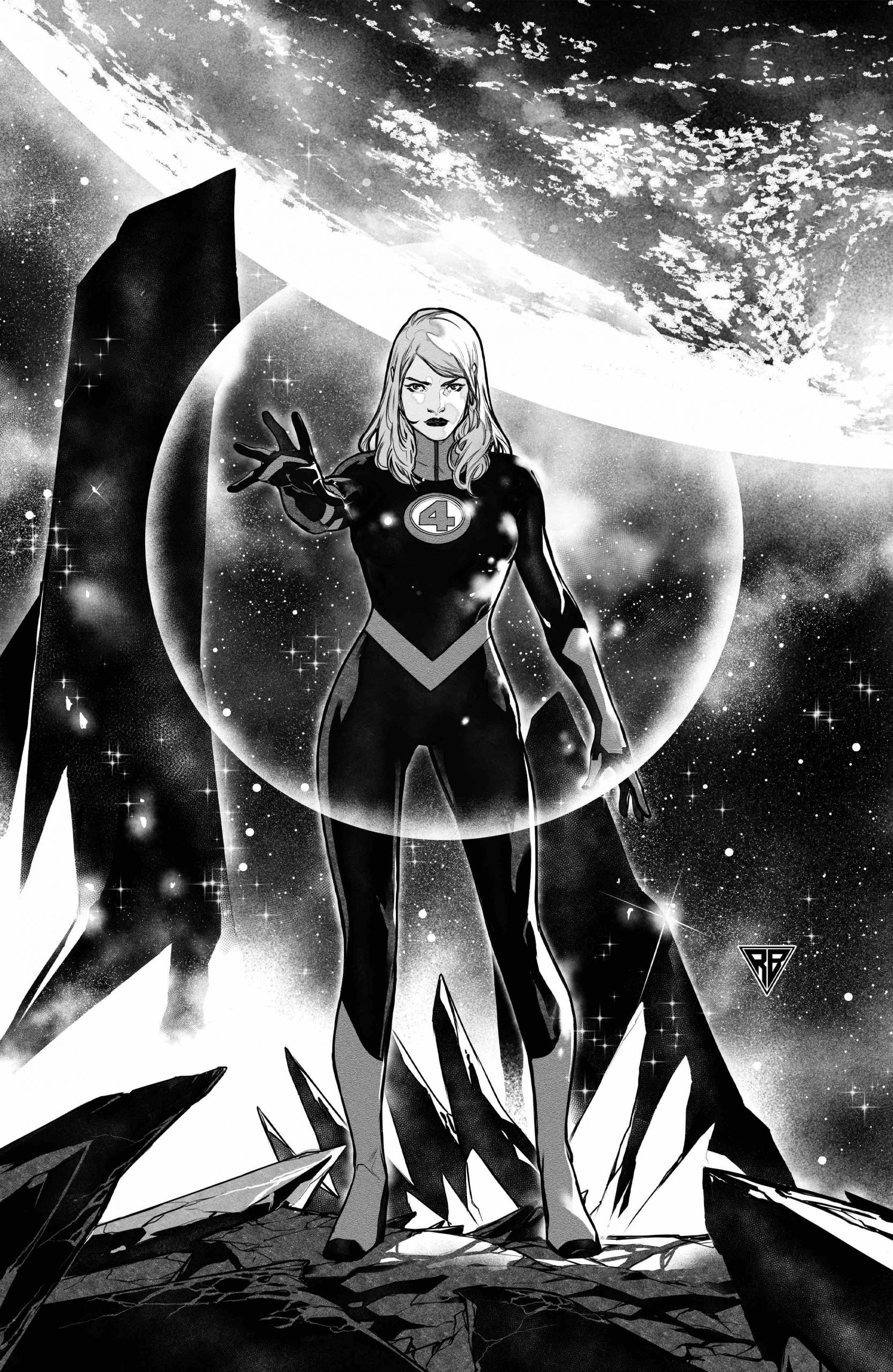 Invisible Woman, Stormbreakers, Artist's proof, Rare cover art, 1670x2560 HD Phone