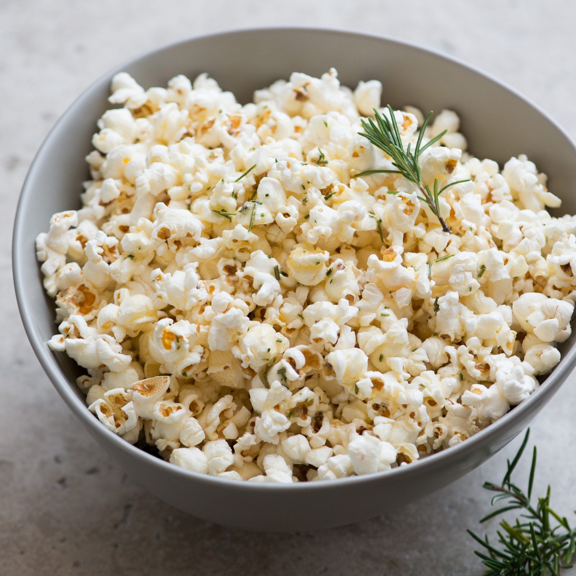 Popcorn, Rosemary seasoning, Sea salt, Delicious recipe, 2000x2000 HD Phone