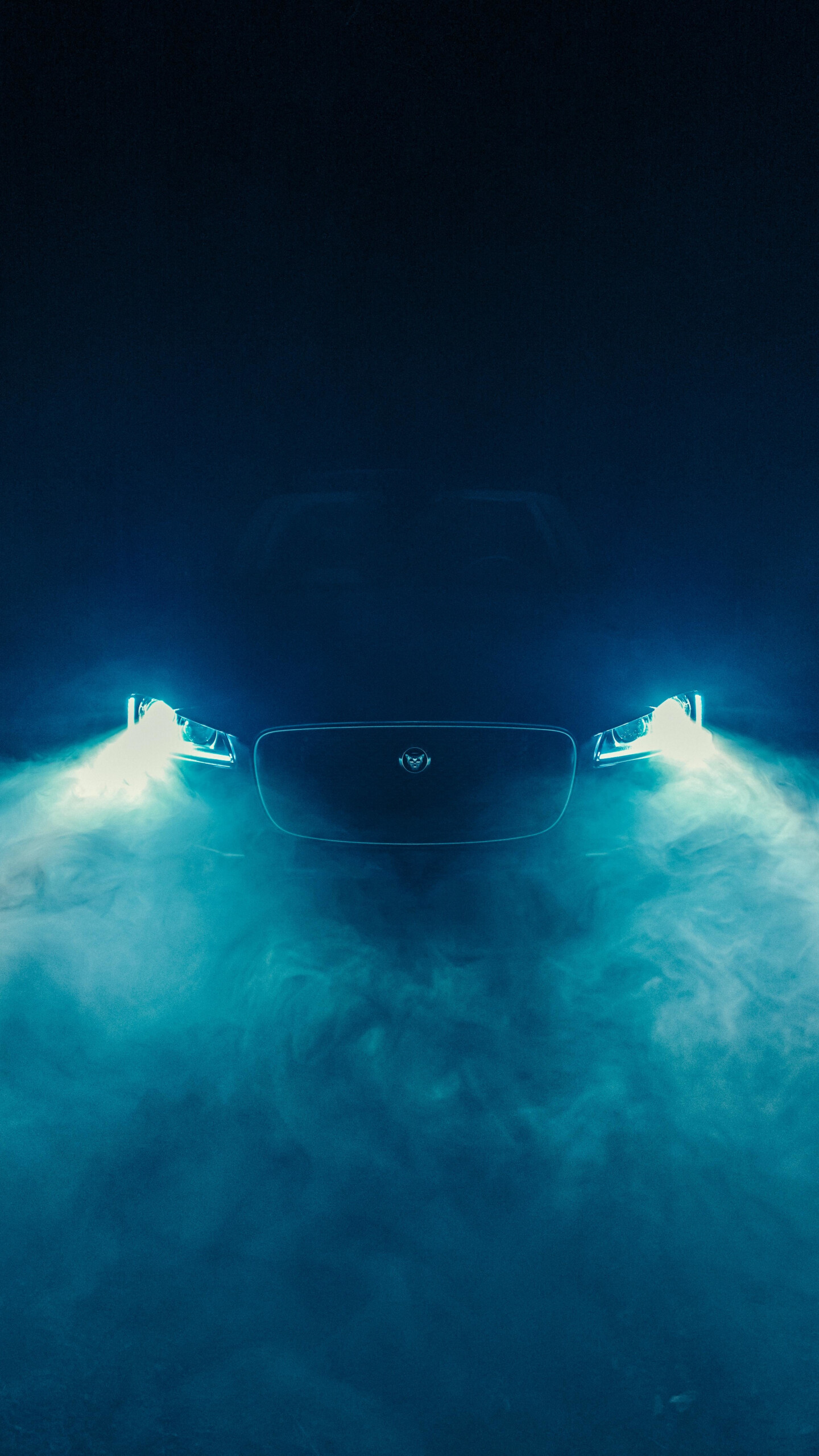 Glow in the Dark: Neon smoke, Binary spectrum, Minimalistic, Car. 1440x2560 HD Background.