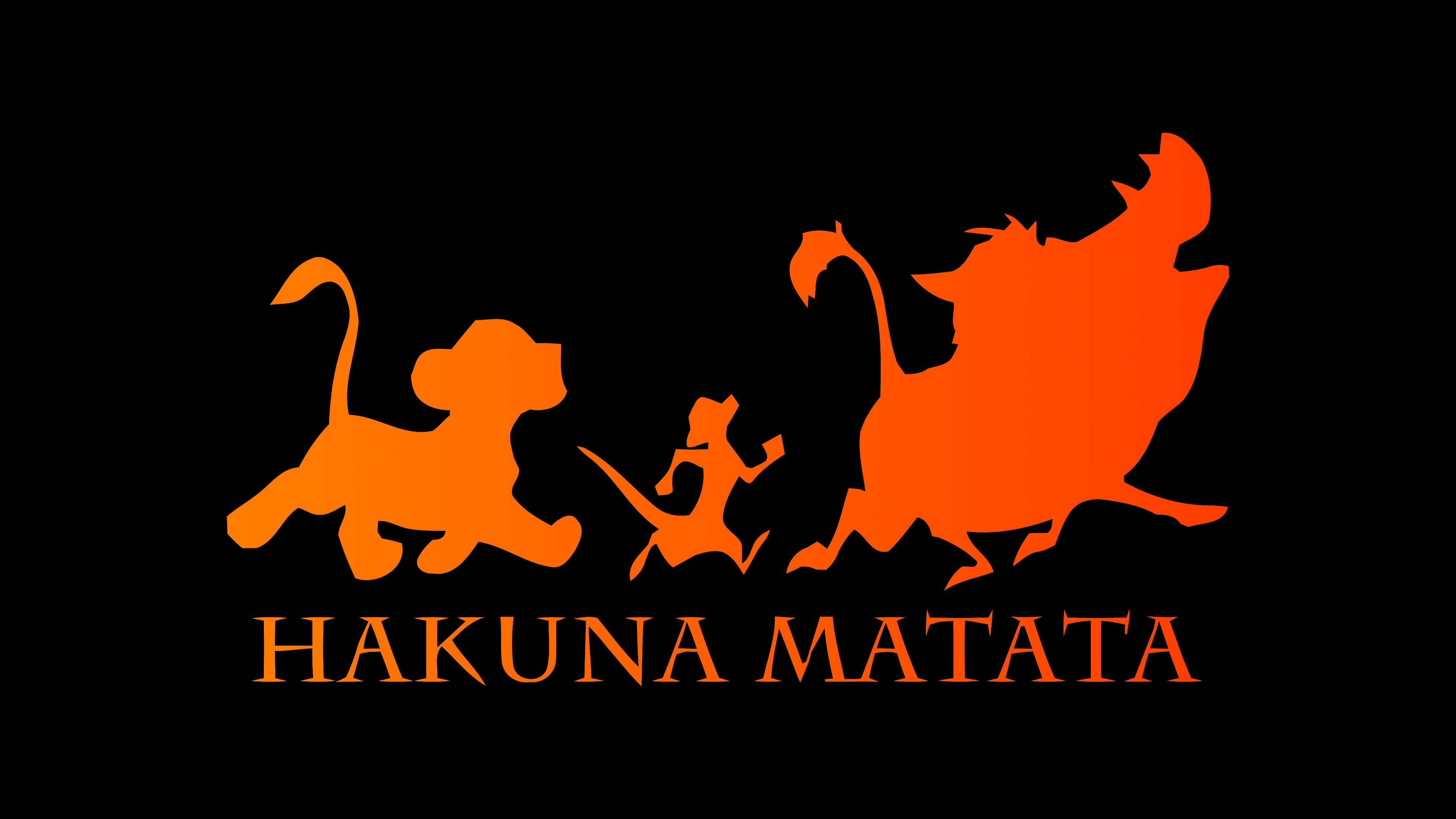 Minimalist, Hakuna Matata Wallpaper, 3840x2160 4K Desktop