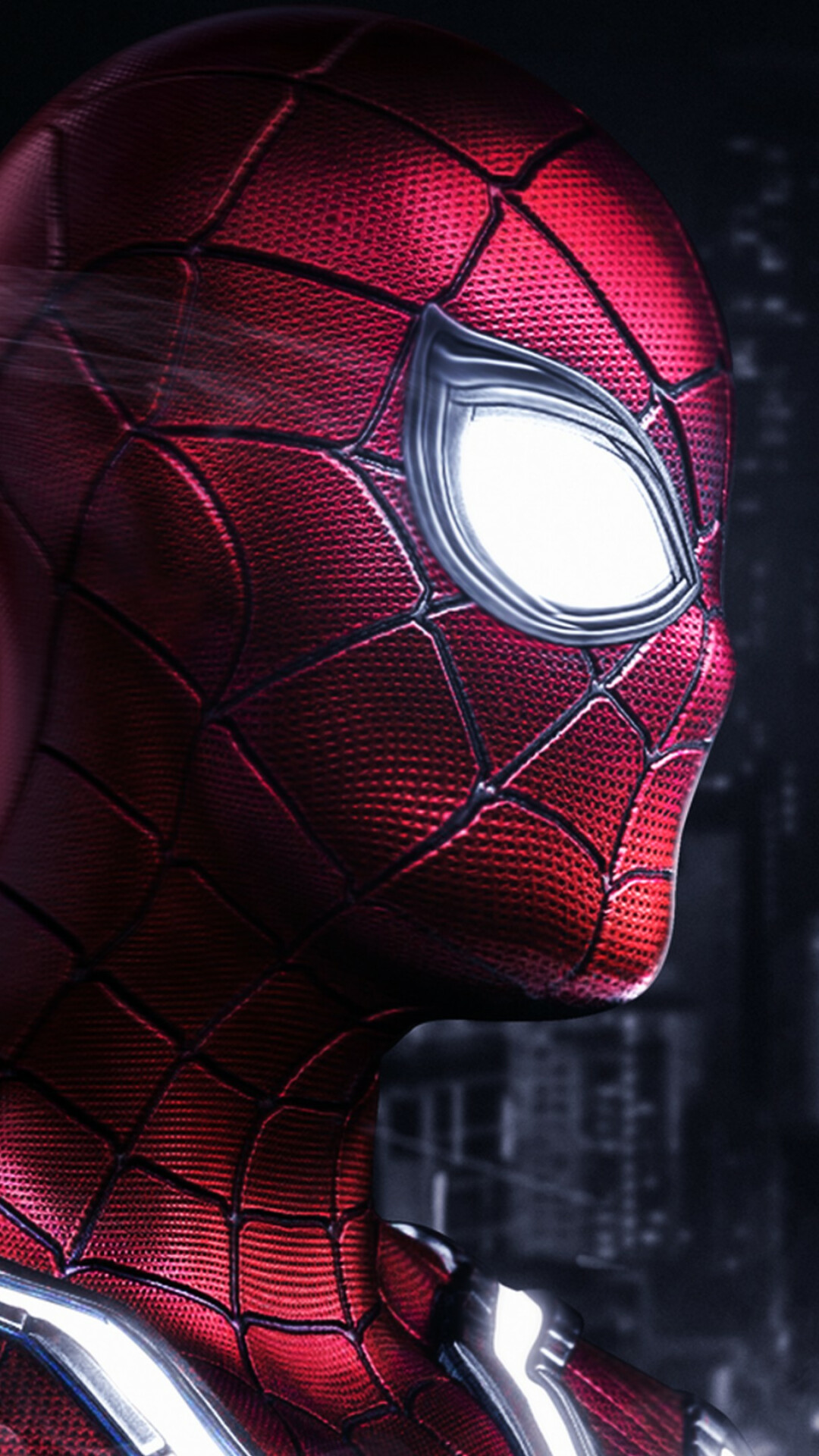 Marvel: Tom Holland as Peter Parker / Spider-Man, With great power comes great responsibility. 1080x1920 Full HD Wallpaper.