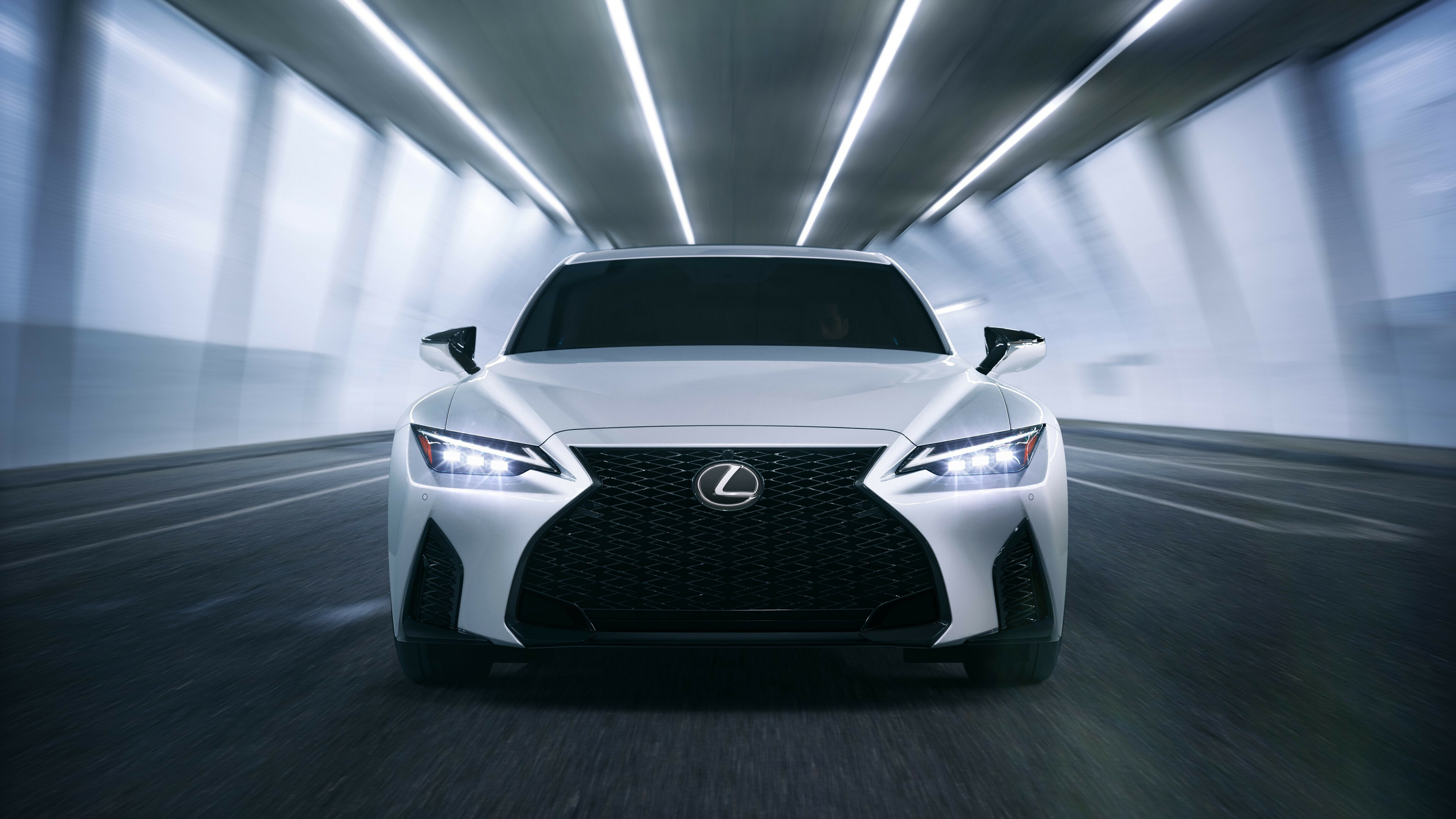 Lexus: IS 350 F, naturally aspirated 5.0-liter V8. 3840x2160 4K Wallpaper.