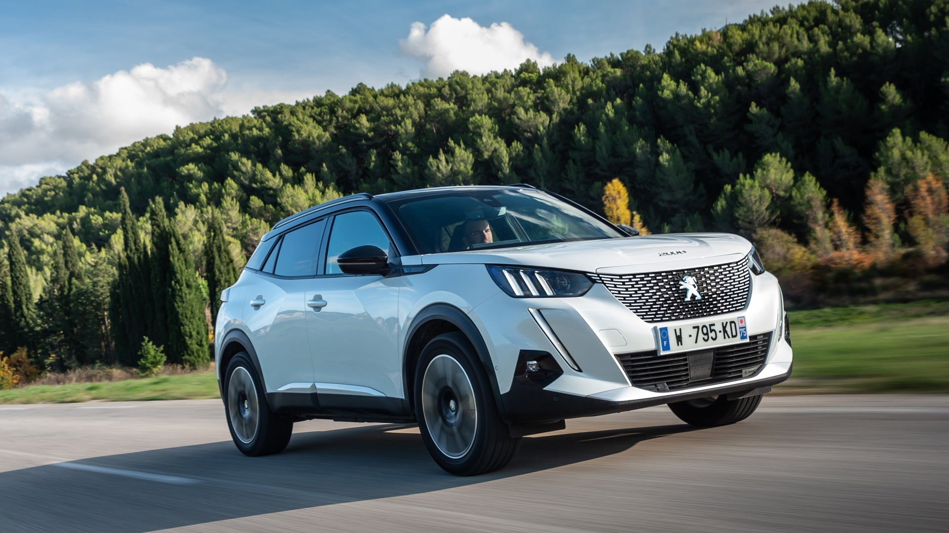 Peugeot 2008, Electric version, Modern design, Sustainable mobility, 1920x1080 Full HD Desktop