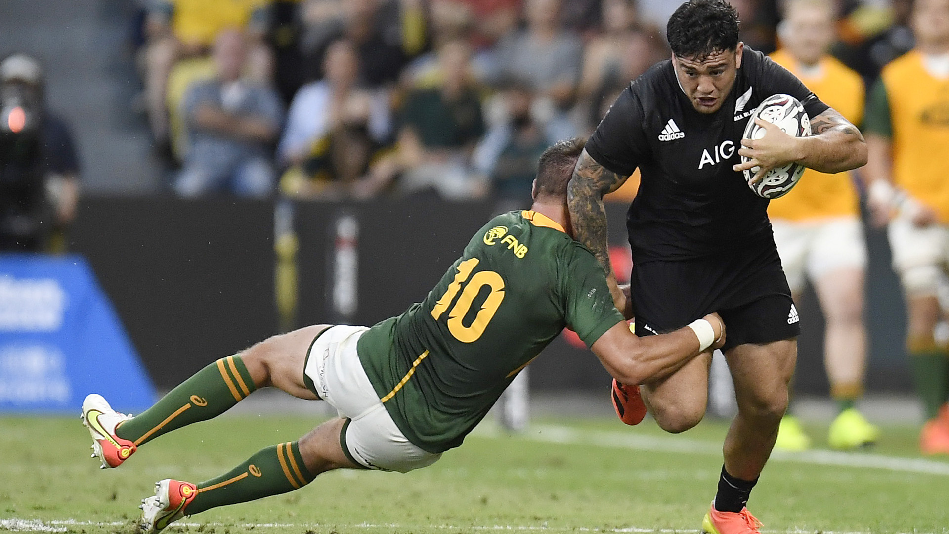 Rugby League: New Zealand's All Blacks vs South Africa's Springboks, The 2021 World Championship. 1920x1080 Full HD Wallpaper.