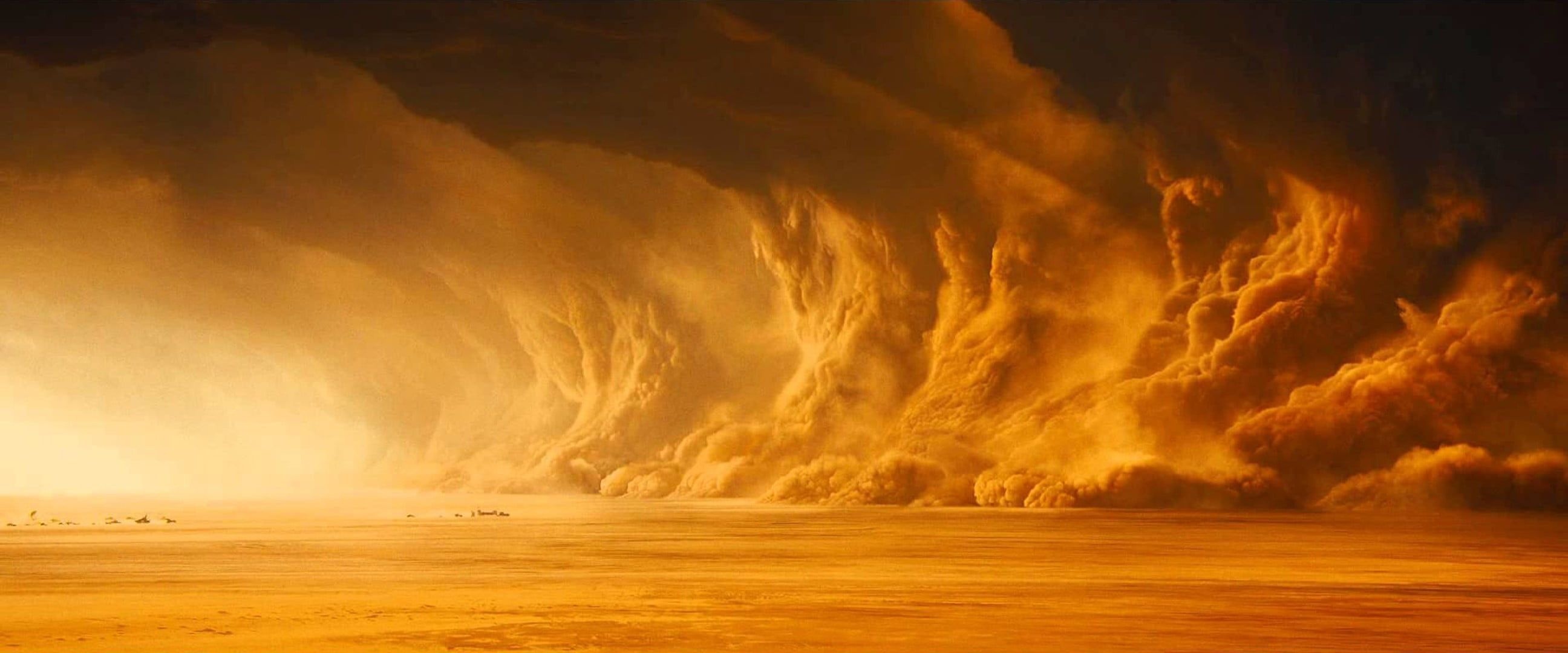 Mad Max: Fury Road: Named one of the ten best films of 2015 by the American Film Institute. 2600x1080 Dual Screen Background.
