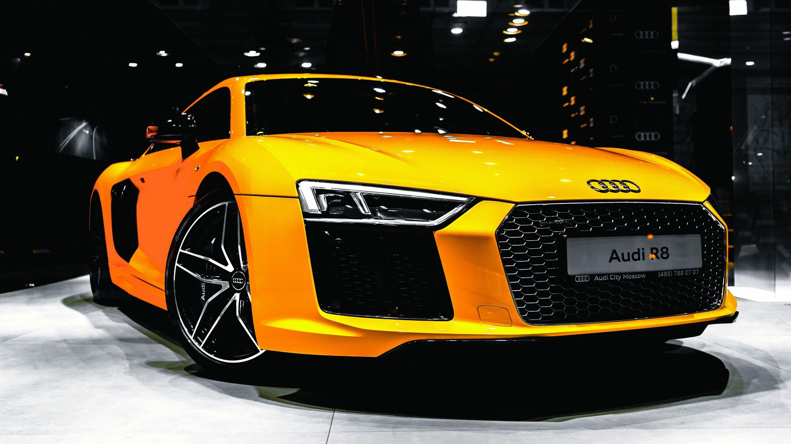 Audi: The part of the Volkswagen Group, Super car, R8. 2560x1440 HD Background.