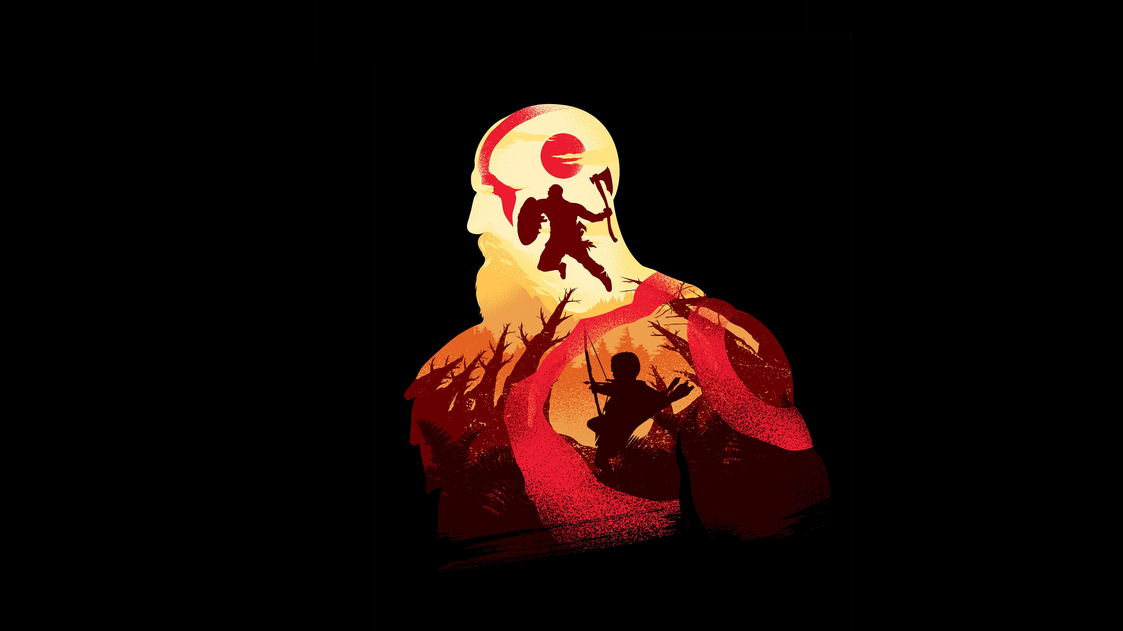 God of War: Ragnarok: Video game, The ninth installment in the series. 3840x2160 4K Background.
