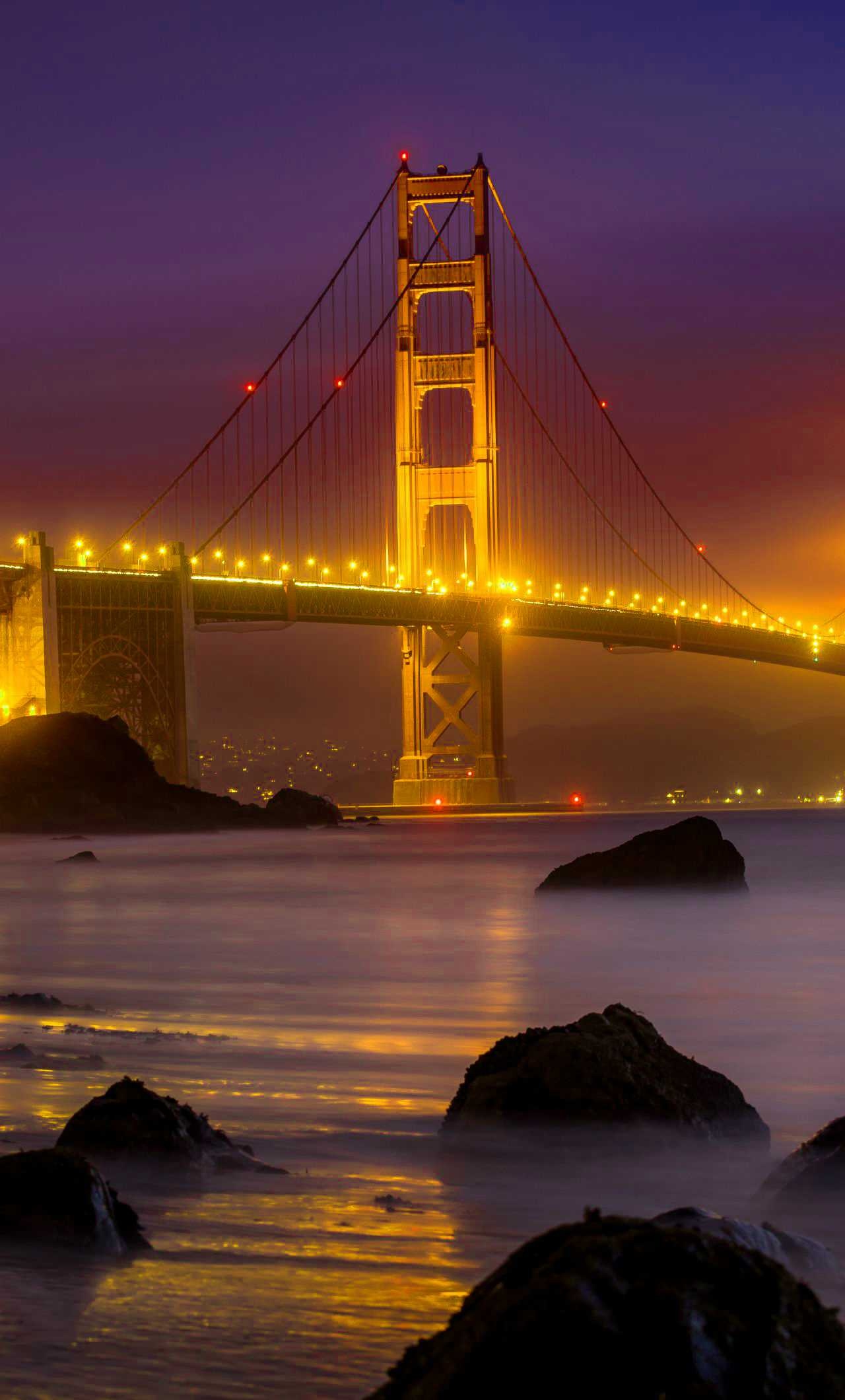 San Francisco: Renowned for its mixture of scenic beauty and unique culture. 1280x2120 HD Background.