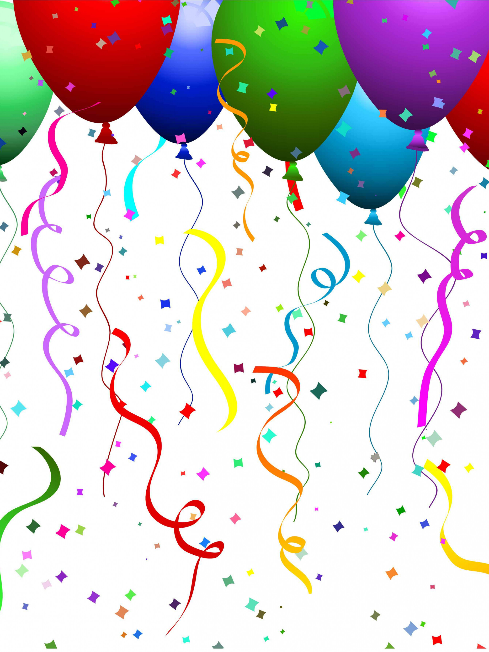 Birthday Party: Balloons, Celebration, Decoration. 2050x2740 HD Wallpaper.
