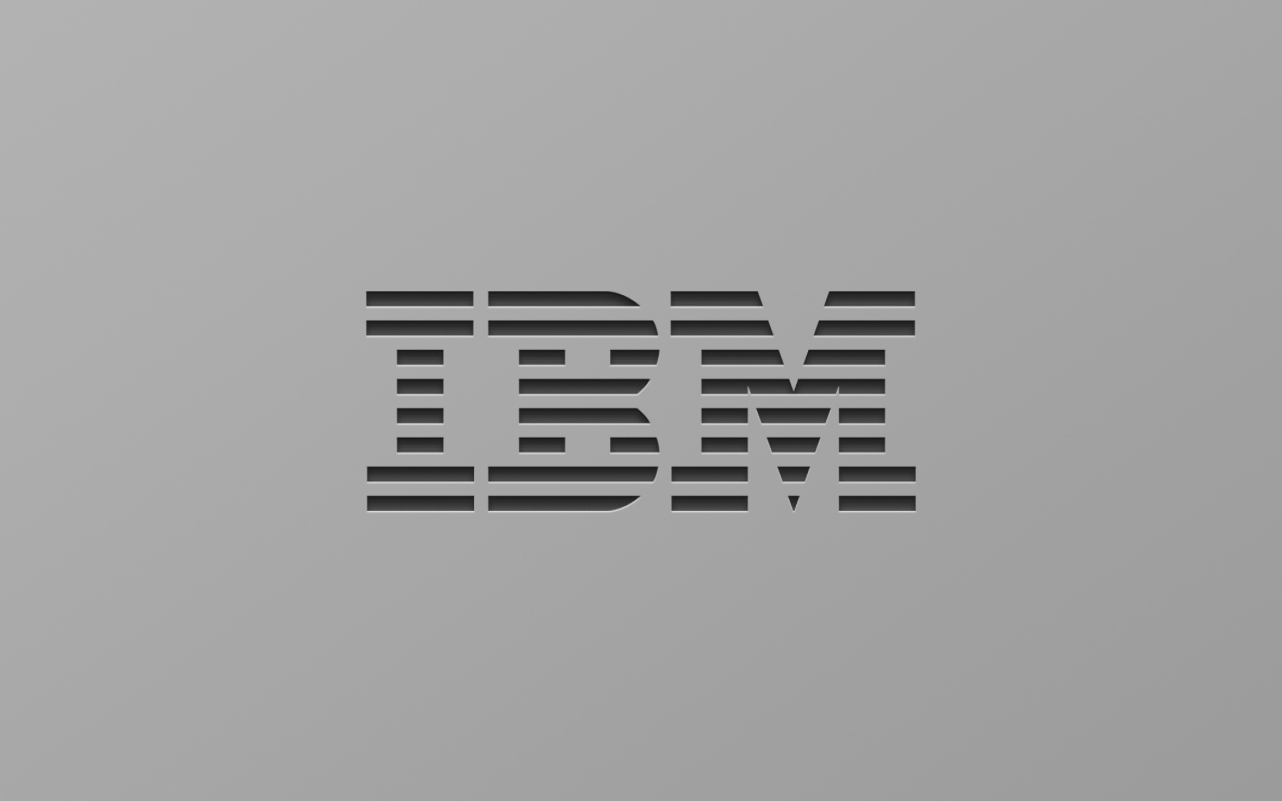 IBM logo, Gray background, Stylish art, Elegant and modern, 2560x1600 HD Desktop