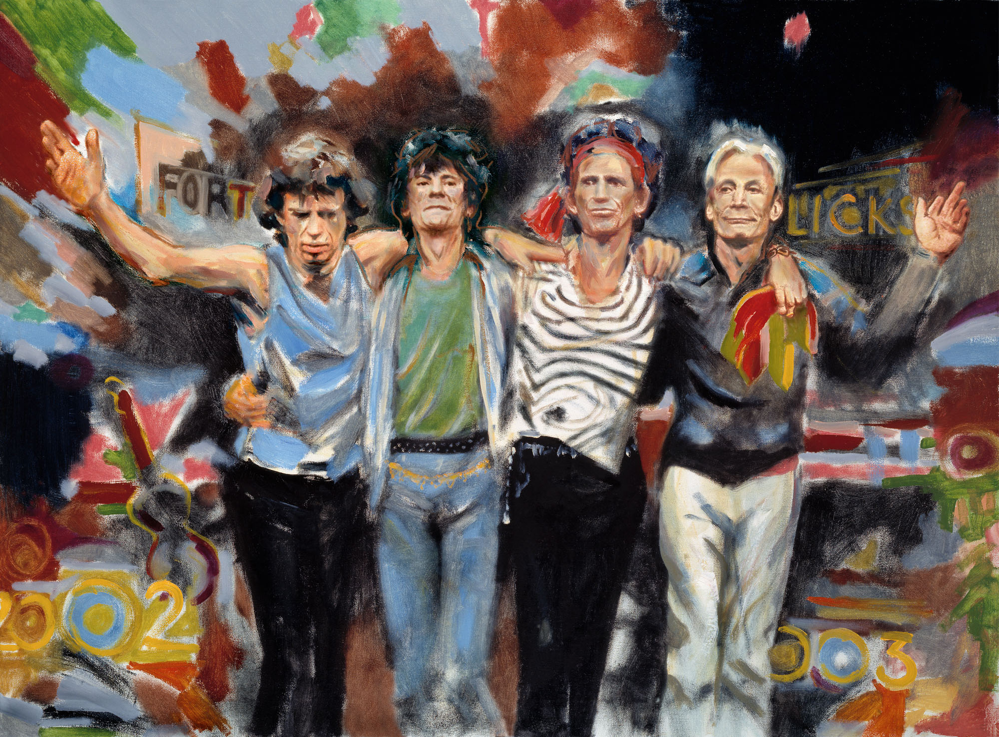 Ronnie Wood, Rolling Stones, Painting is talent, 2000x1480 HD Desktop