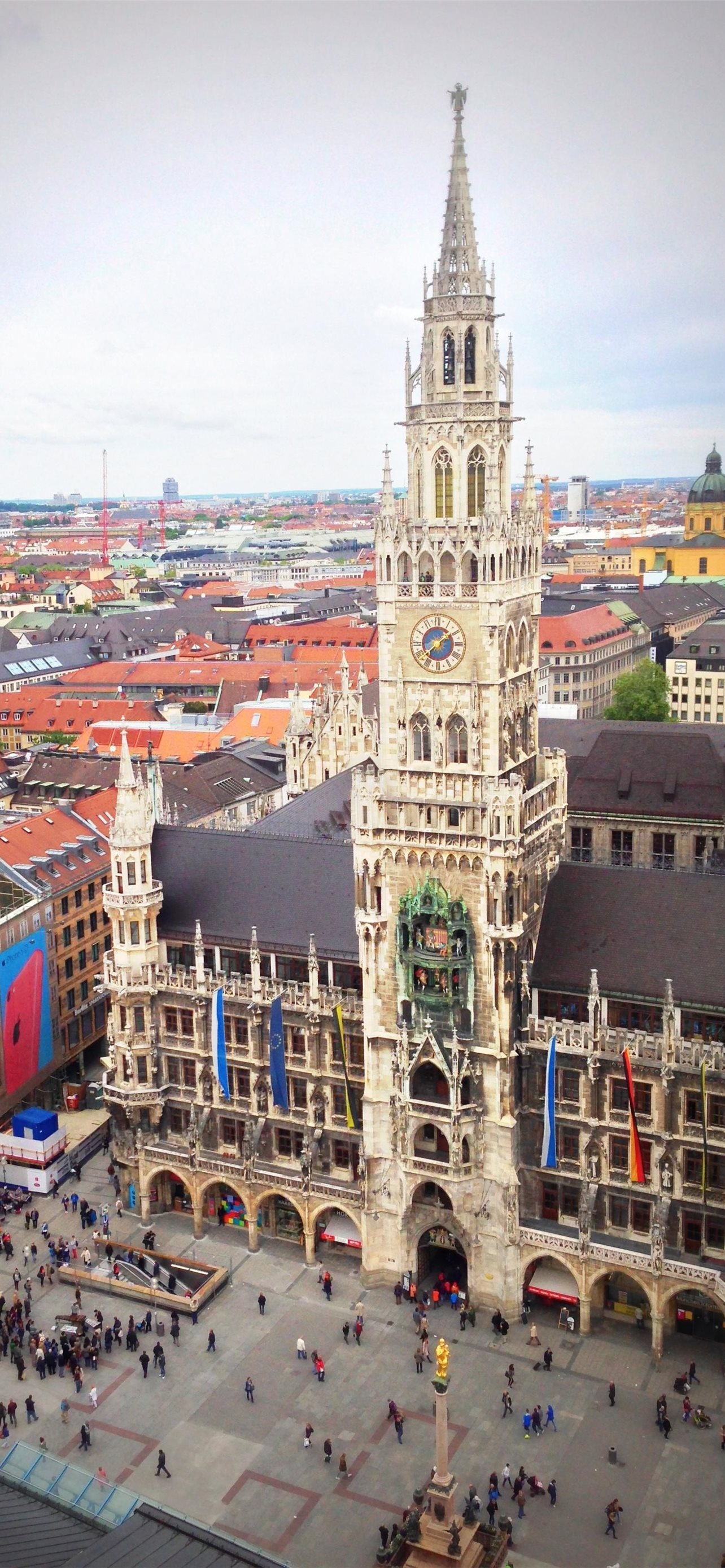 Munich: The city was declared the "Capital of the Movement" by the Nazi Party. 1290x2780 HD Background.