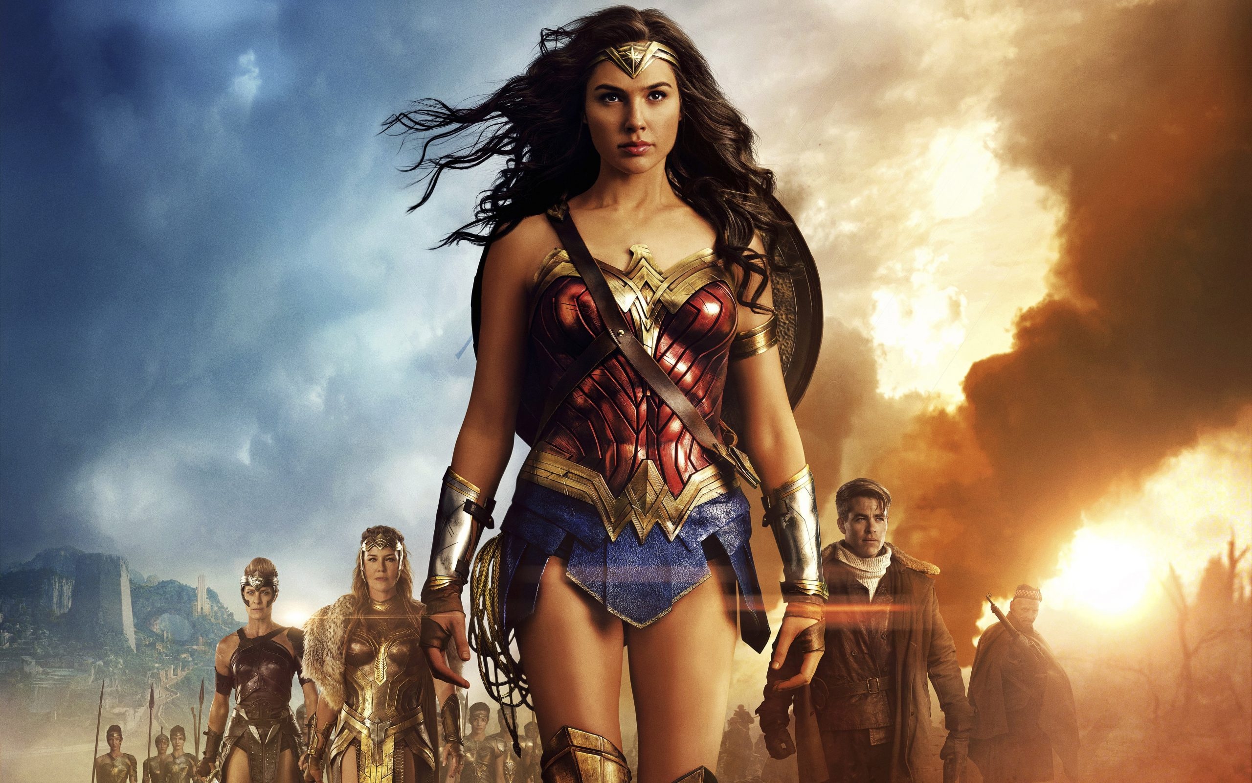 Wonder Woman, Defender of truth, Inspirational role model, Epic battles, 2560x1600 HD Desktop