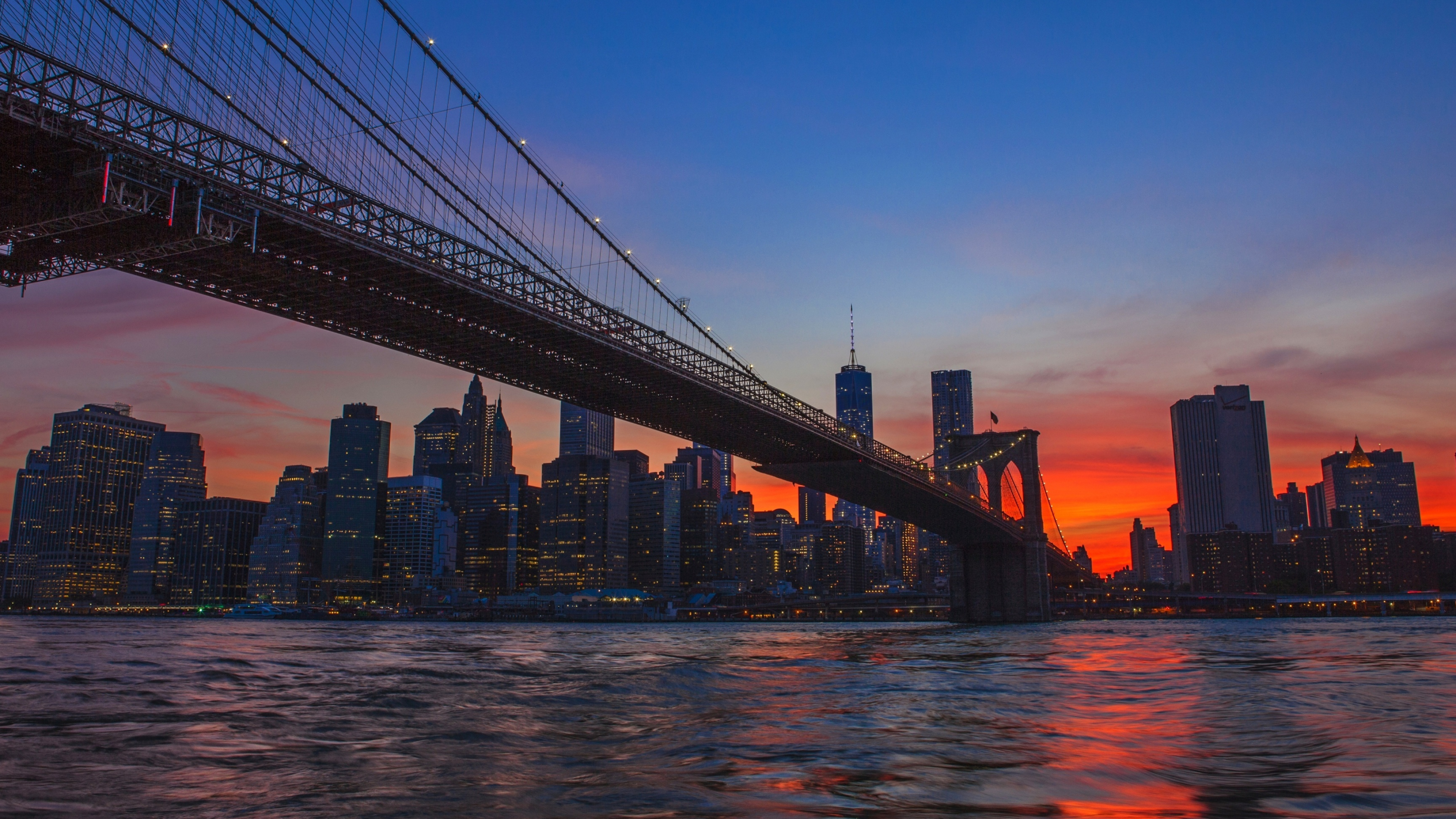New York City, Travels, Brooklyn Bridge, HD, 3840x2160 4K Desktop