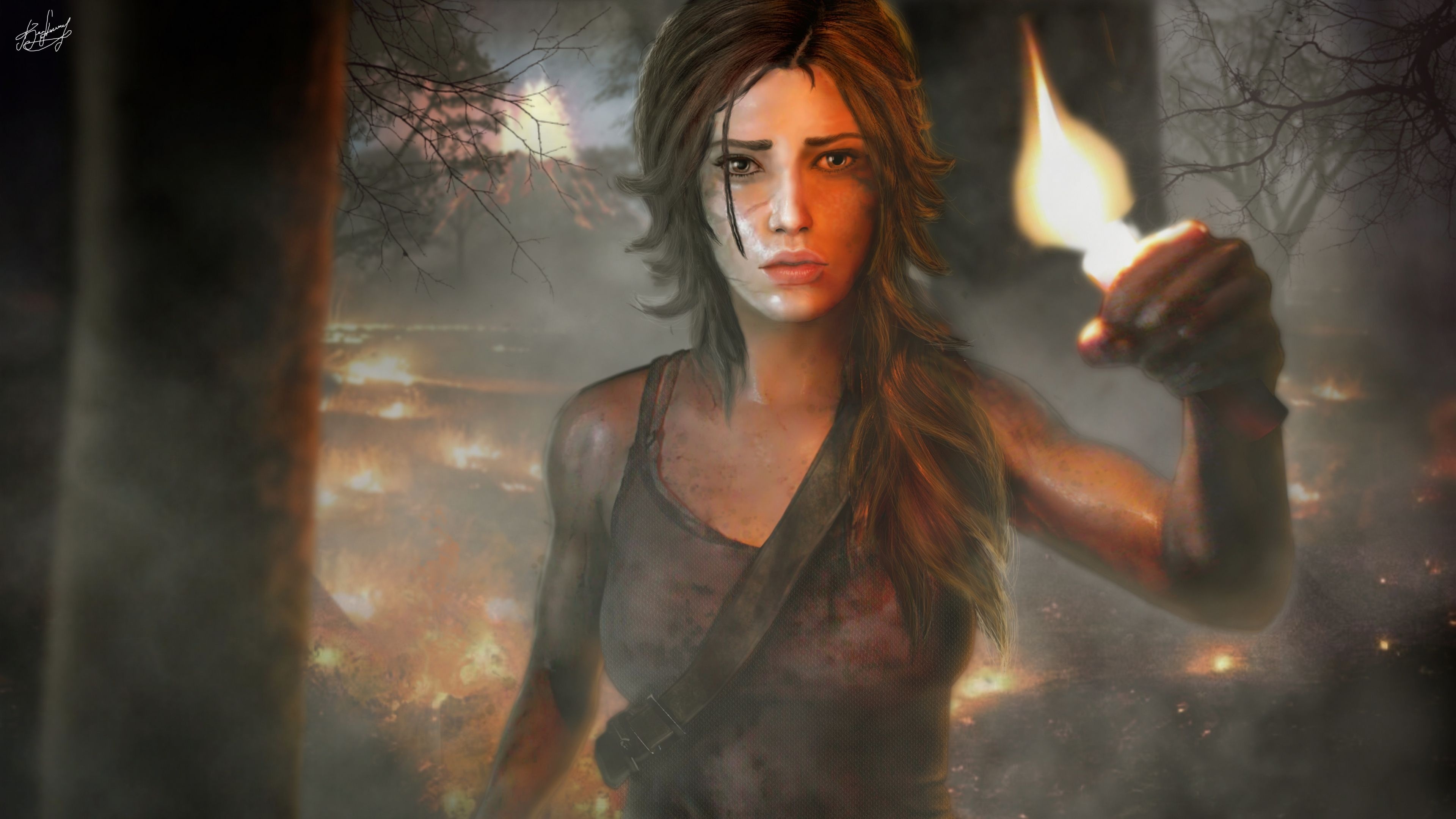 Girl 4K wallpapers, Tomb Raider 2013, Lara Croft, 3840x2160 4K Desktop