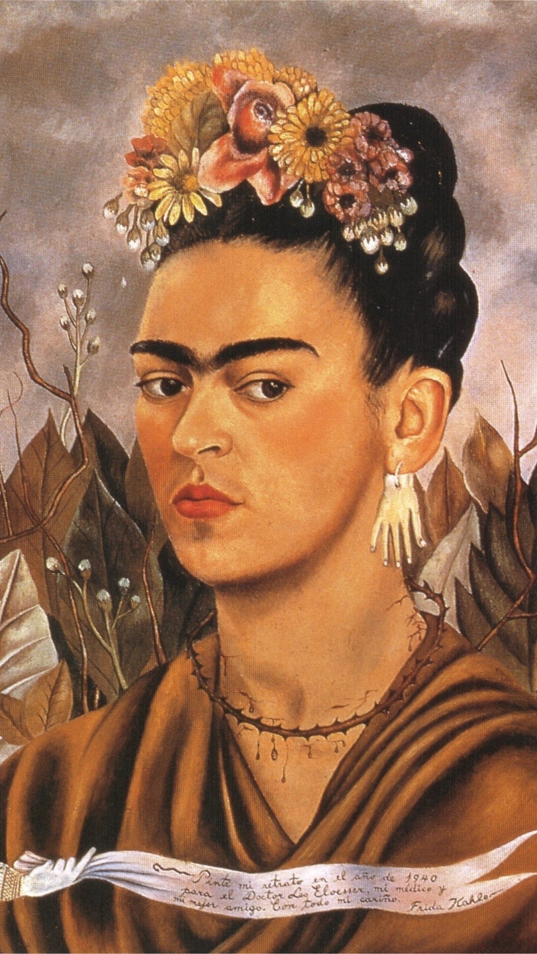 Stunning wallpapers, Frida Kahlo's world, Artistic inspiration, Bold colors, 1080x1920 Full HD Phone