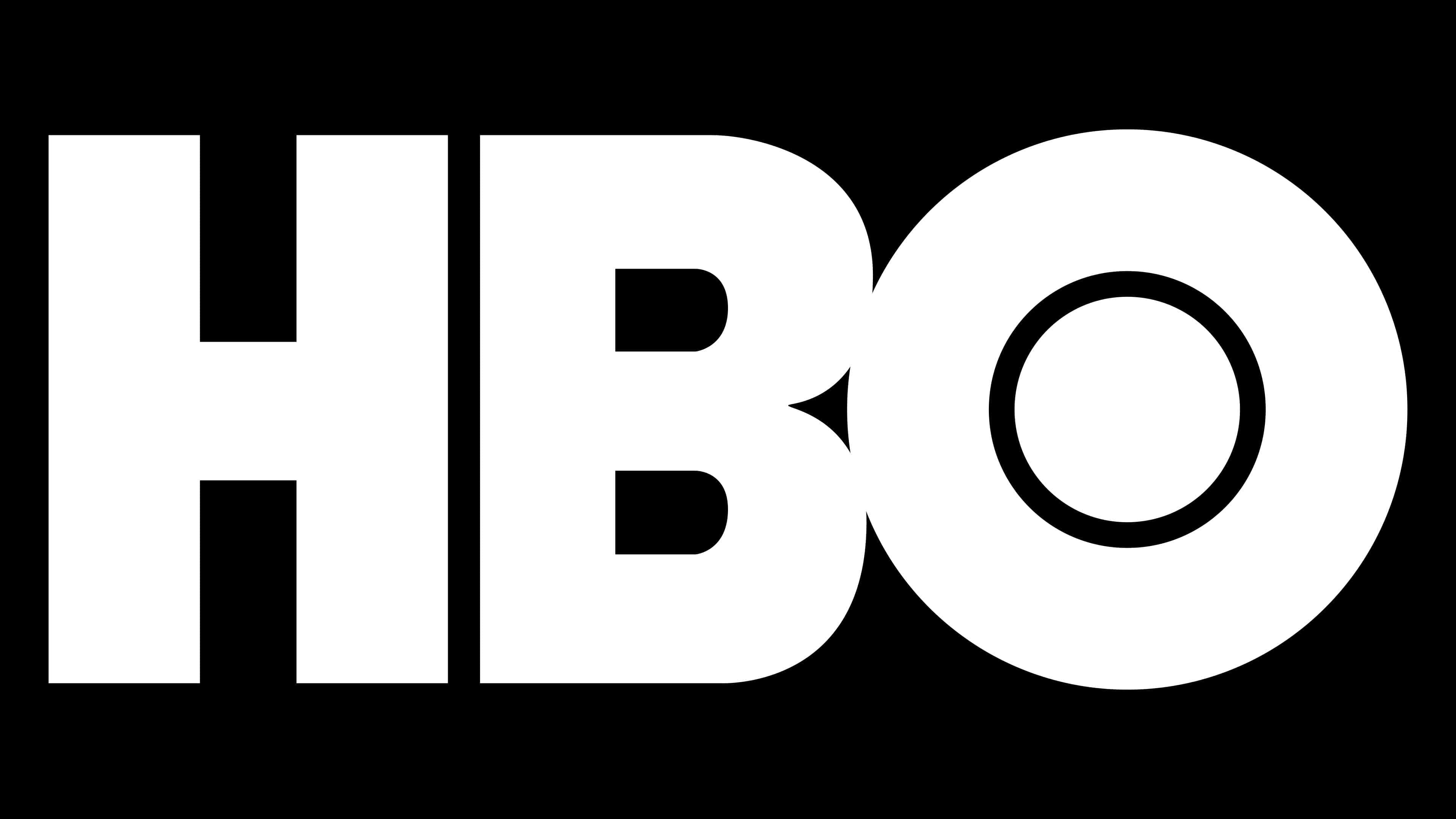 HBO: The flagship property of namesake parent subsidiary Home Box Office, Black and white. 3840x2160 4K Background.