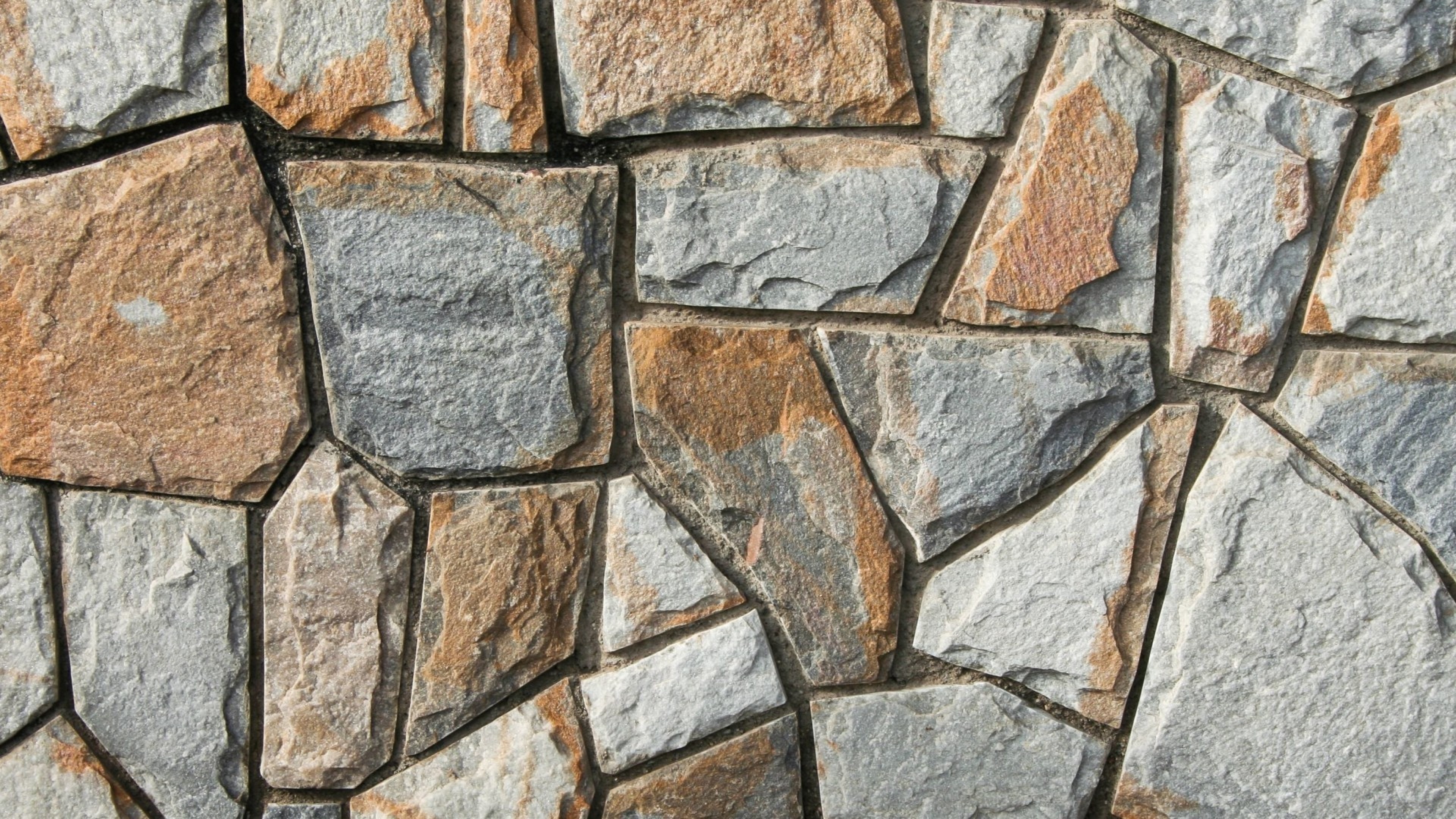 Stone wall, HD wallpaper, Rustic texture, Industrial aesthetic, 3840x2160 4K Desktop