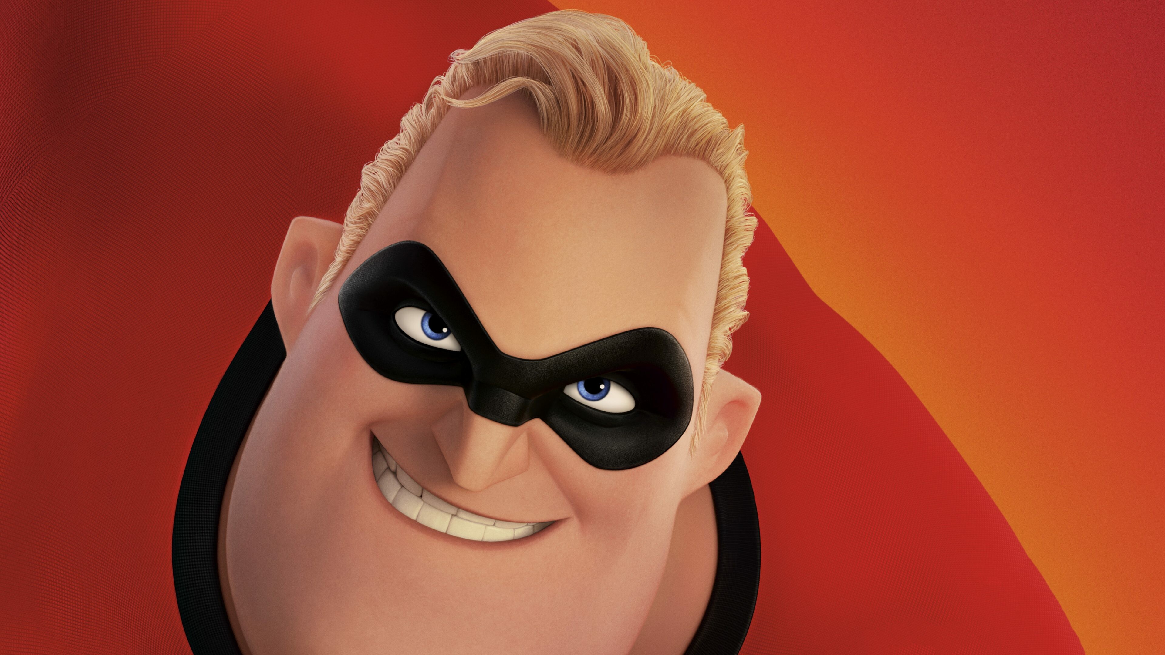 The Incredibles: Poster, Mr. Incredible, Craig T. Nelson as Bob Parr. 3840x2160 4K Background.