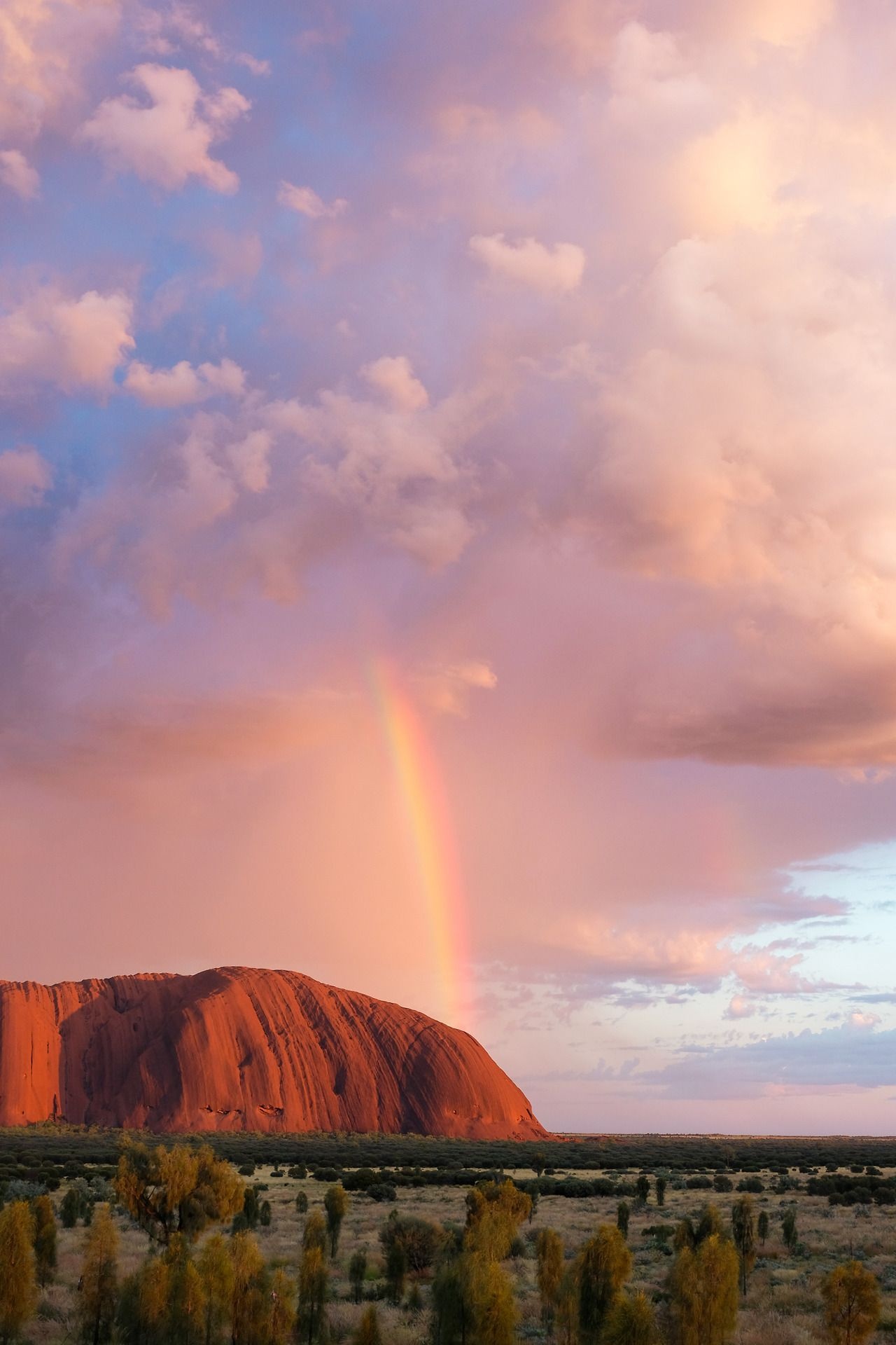 Uluru, Natural wonder, Ayers Rock, Aboriginal heritage, 1280x1920 HD Phone