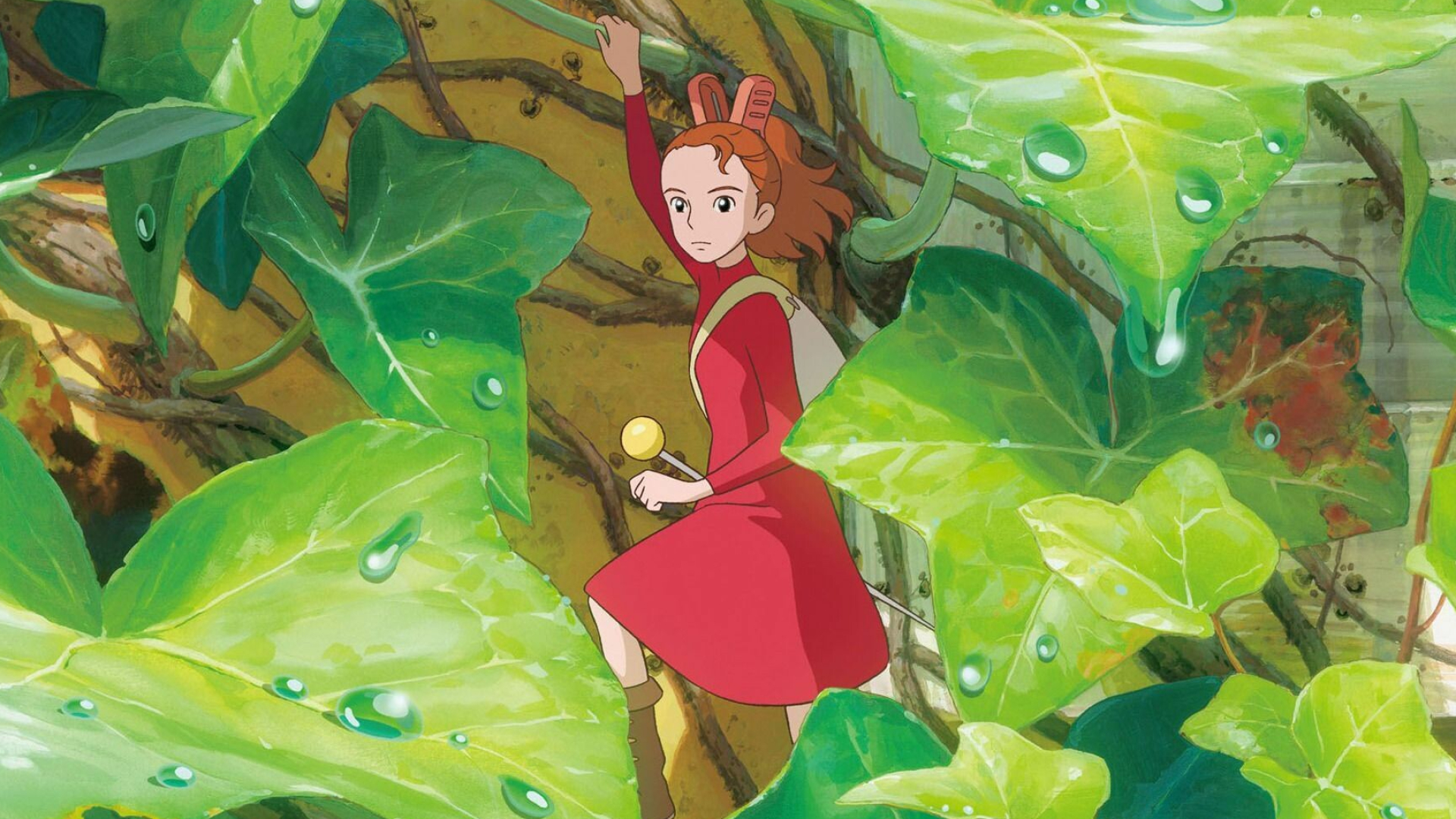The Secret World of Arrietty: A Borrower girl, Cartoon, Mirai Shida. 1920x1080 Full HD Background.